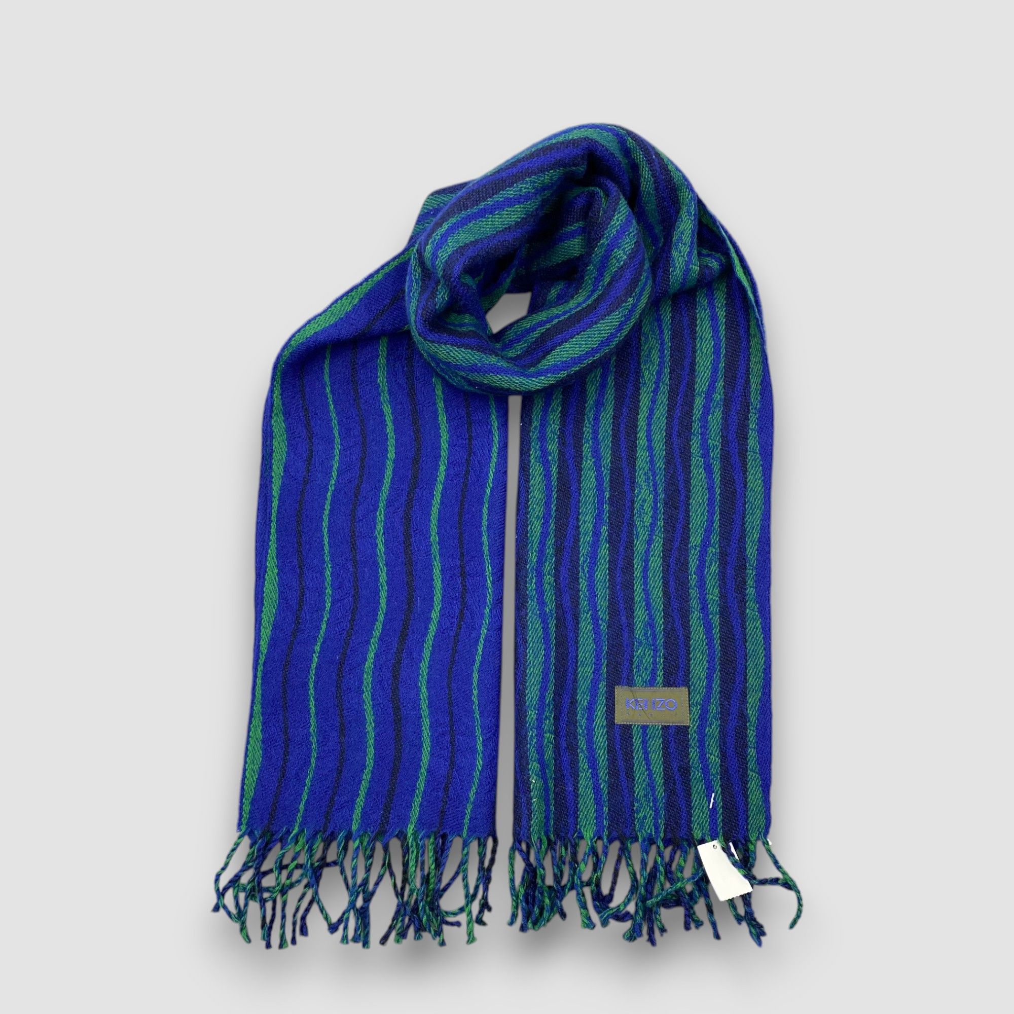 Kenzo Vintage Kenzo Paris Scarf Muffler Wool Fringe Winter Scarves Size ONE SIZE - 2 Thumbnail