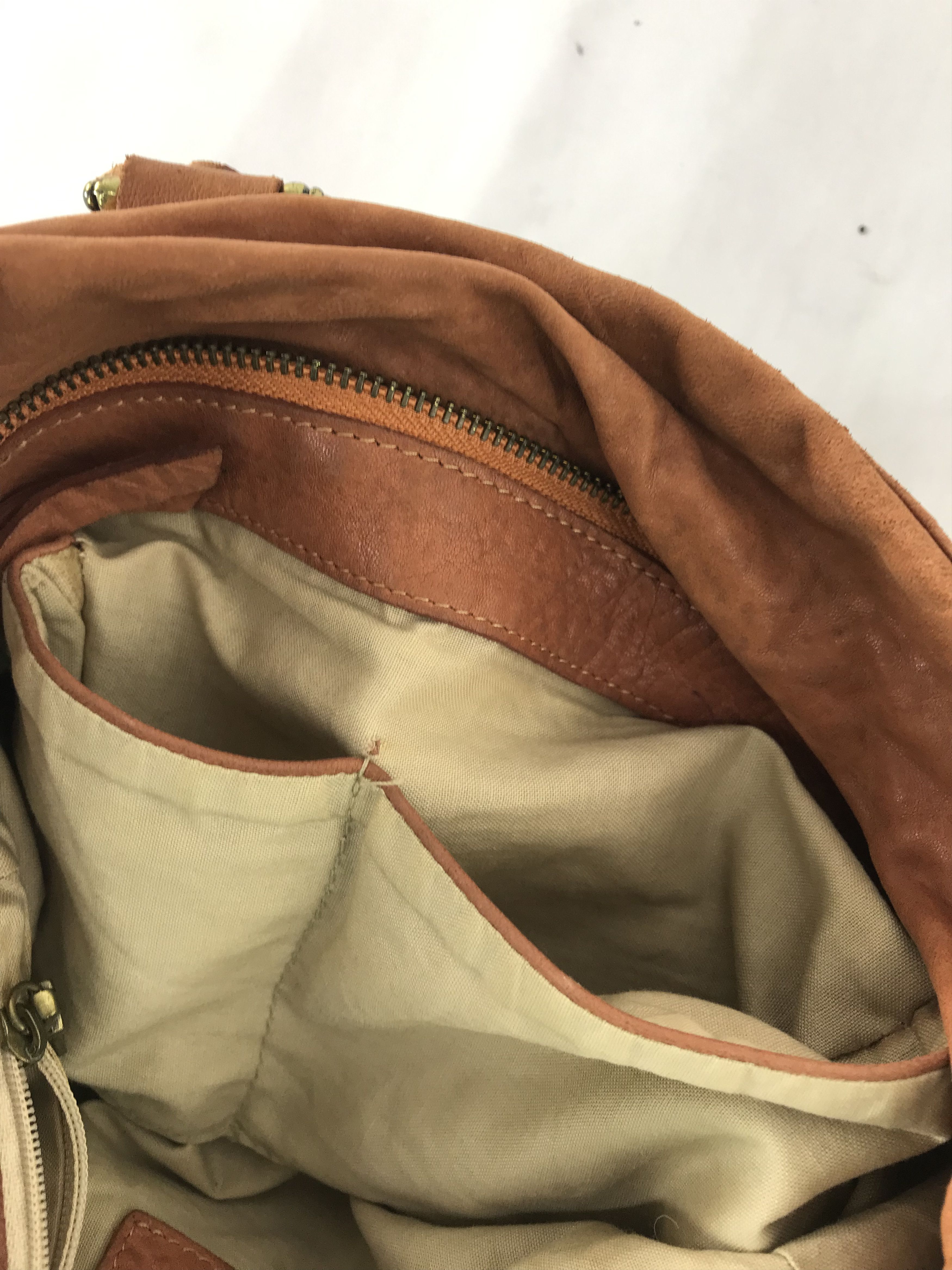 Genuine Leather Rabeanco Jacquard Brown Leather Hand Bag Size ONE SIZE - 11 Thumbnail