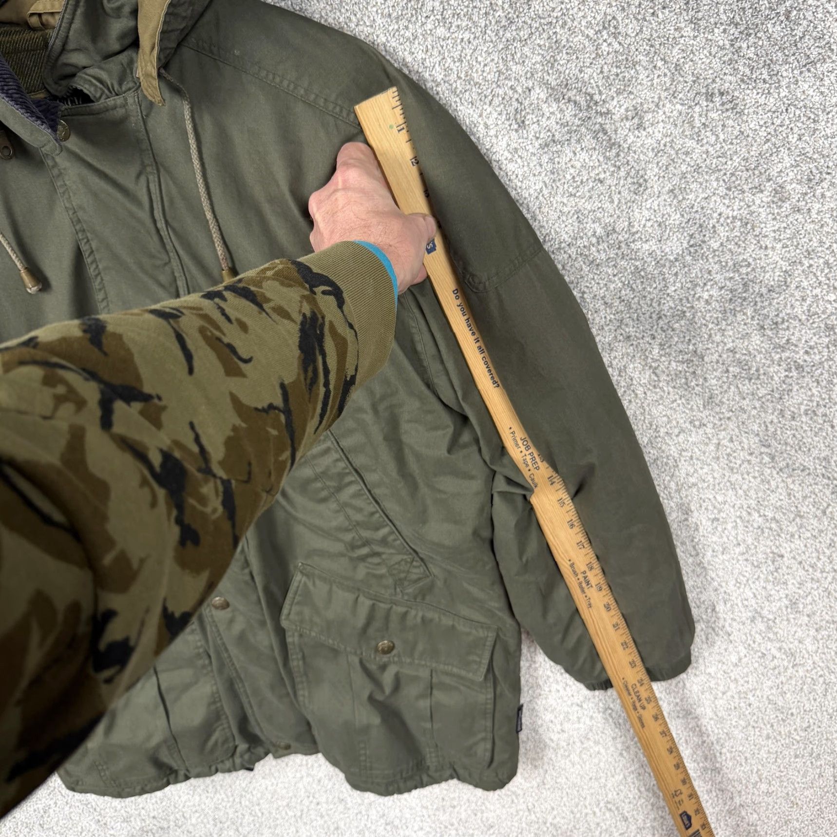 Vintage VINTAGE Pacific Trail Parka Jacket Mens Medium Olive Green Canvas Insulated Hooded Padded Quilt Lined Outdoor Workwear 90s Style Size US M / EU 48-50 / 2 - 3 Thumbnail