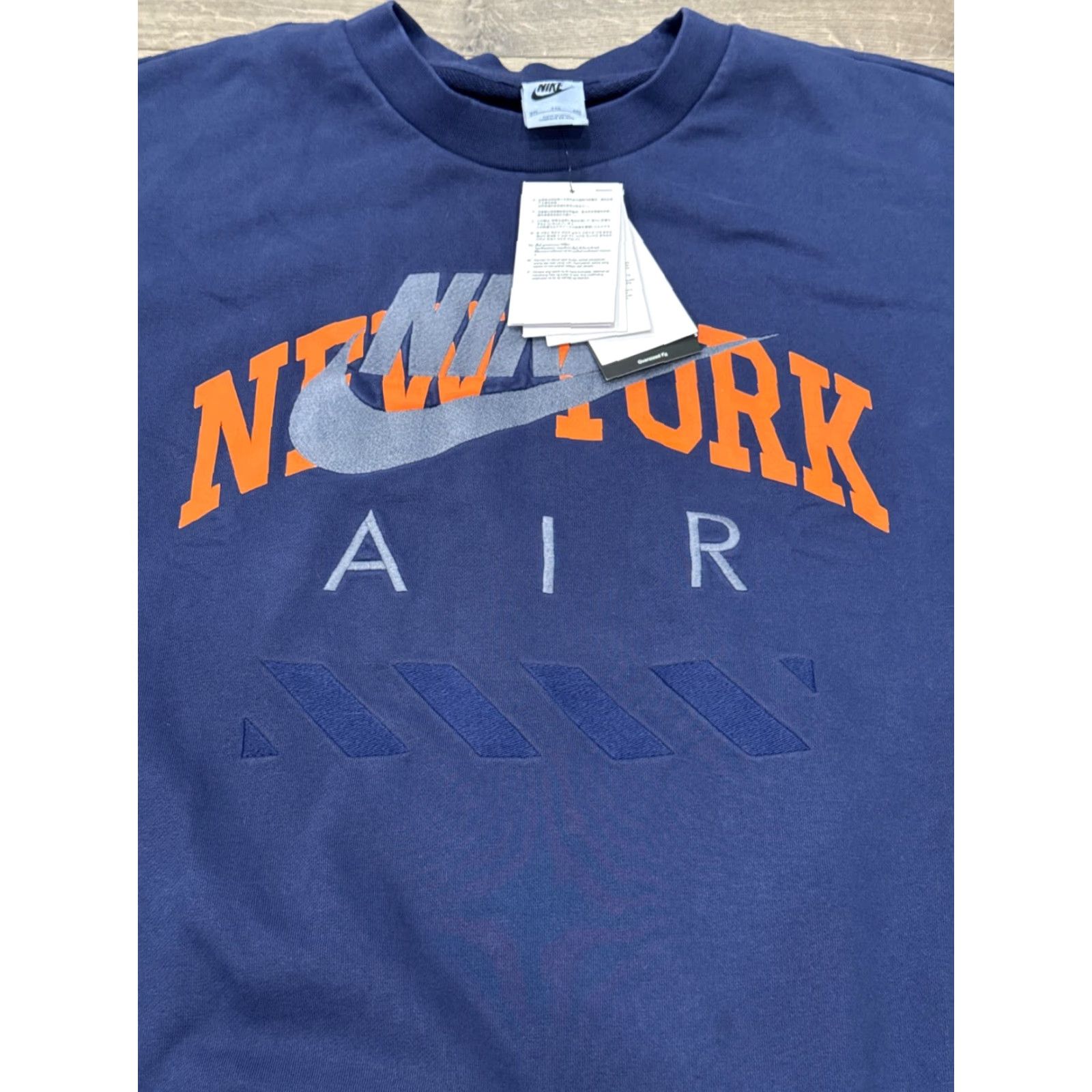 Nike Nike Air NYC Fleece Crew Sweatshirt Mens XXL Blue Void HQ1101-492 Size US L / EU 52-54 / 3 - 2 Thumbnail