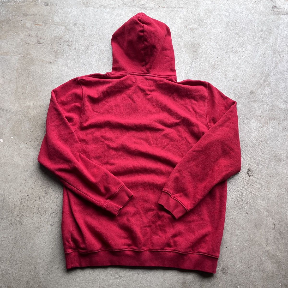 Gap Vintage Y2K GAP Red Blank Pullover Relaxed Hoodie Size US XL / EU 56 / 4 - 3 Thumbnail