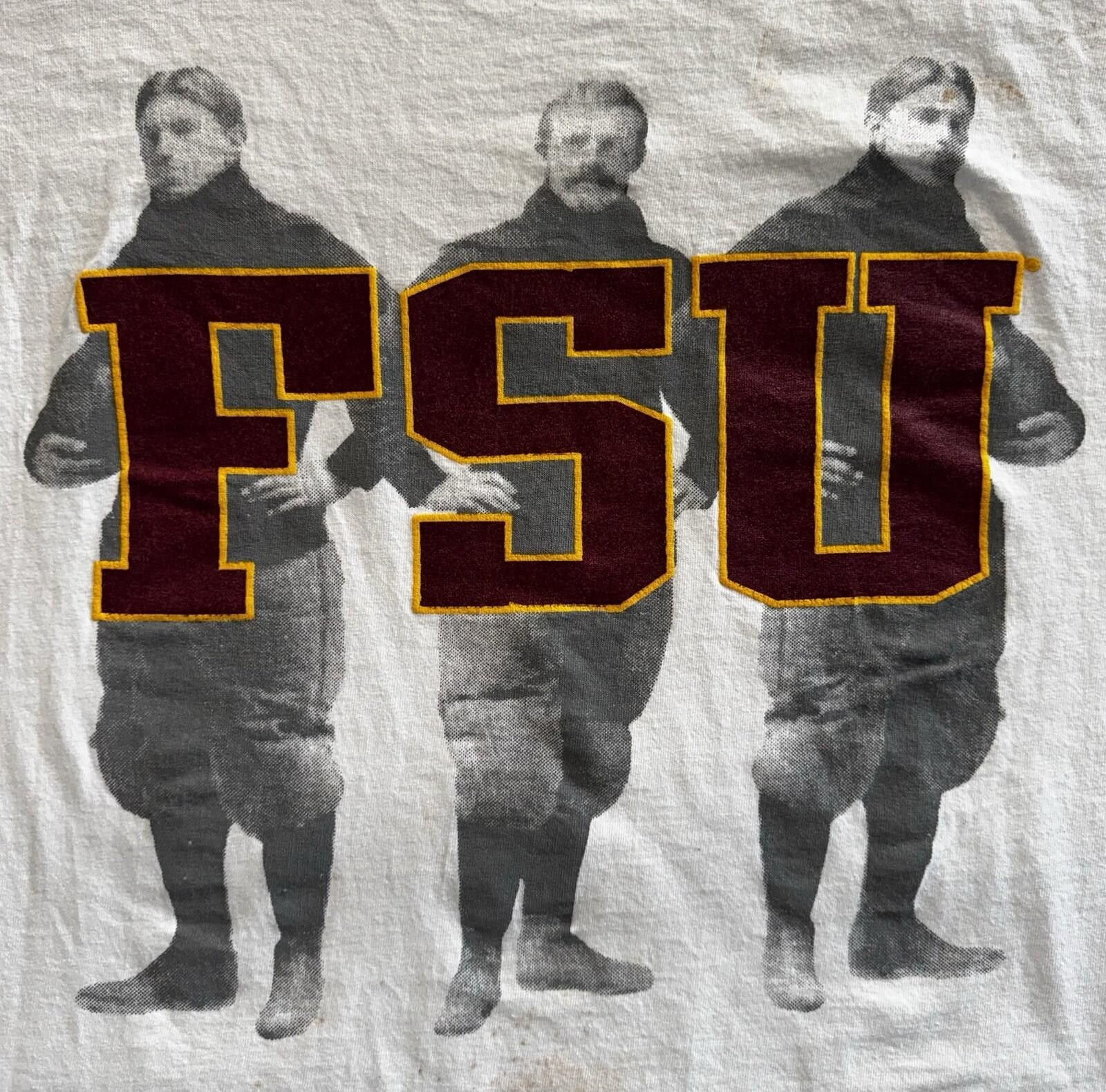 Vintage Vintage 90s FSU Florida Seminoles Football Single Stitch Tee Size ONE SIZE - 2 Thumbnail