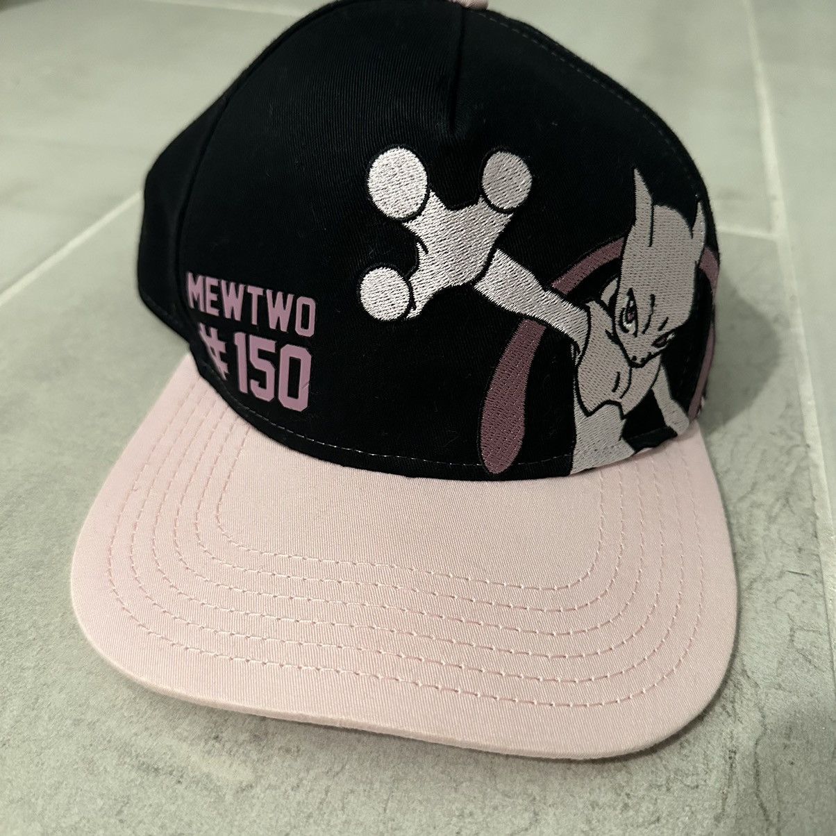 image of Nintendo x Pokemon Mewtwo 150 Pokemon Official Hat in Pink, Men's