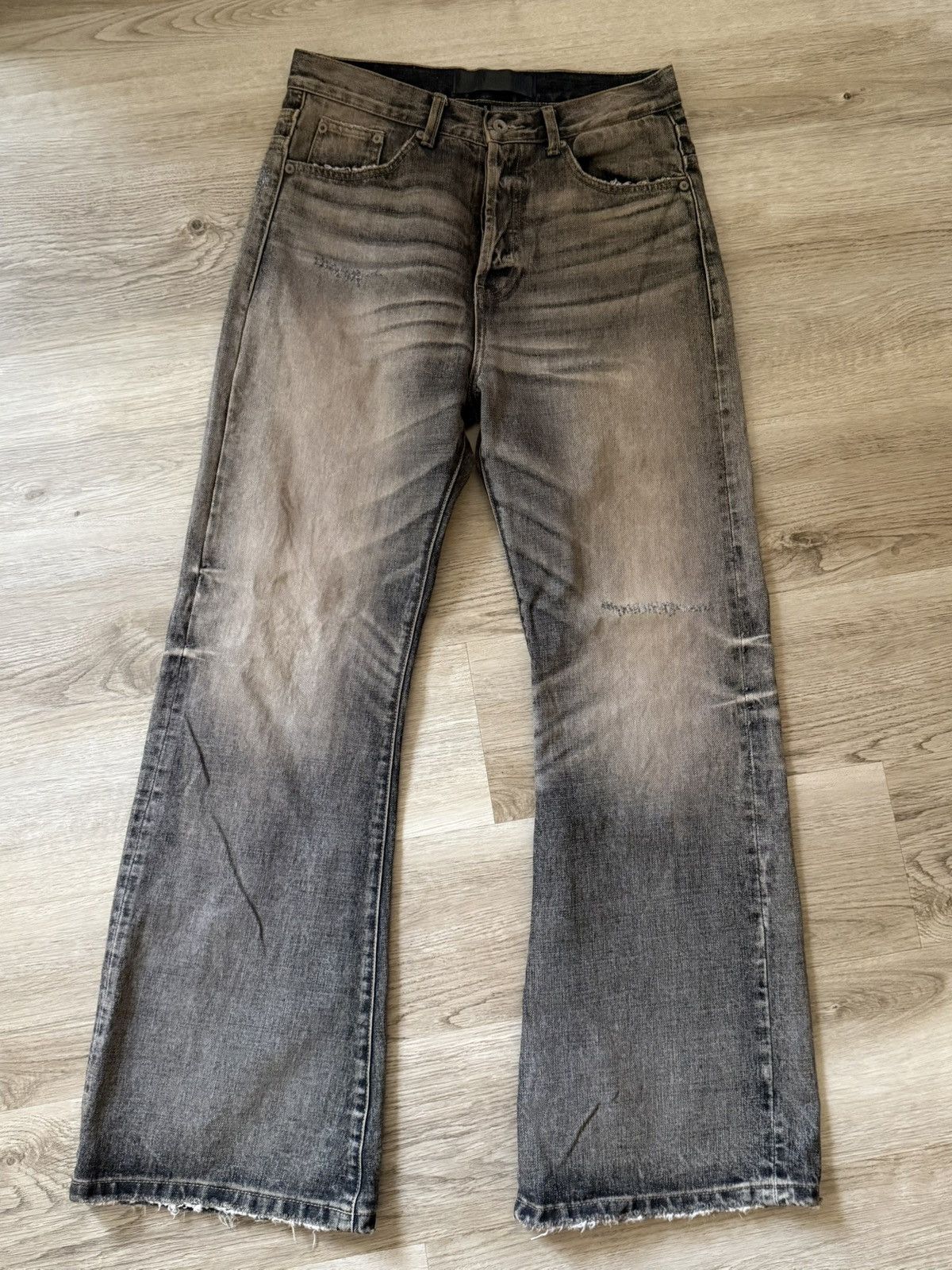 No Faith Studios No Faith Studios Solar Fade Selvedge Denim Bootcut Size US 31 - 1 Thumbnail
