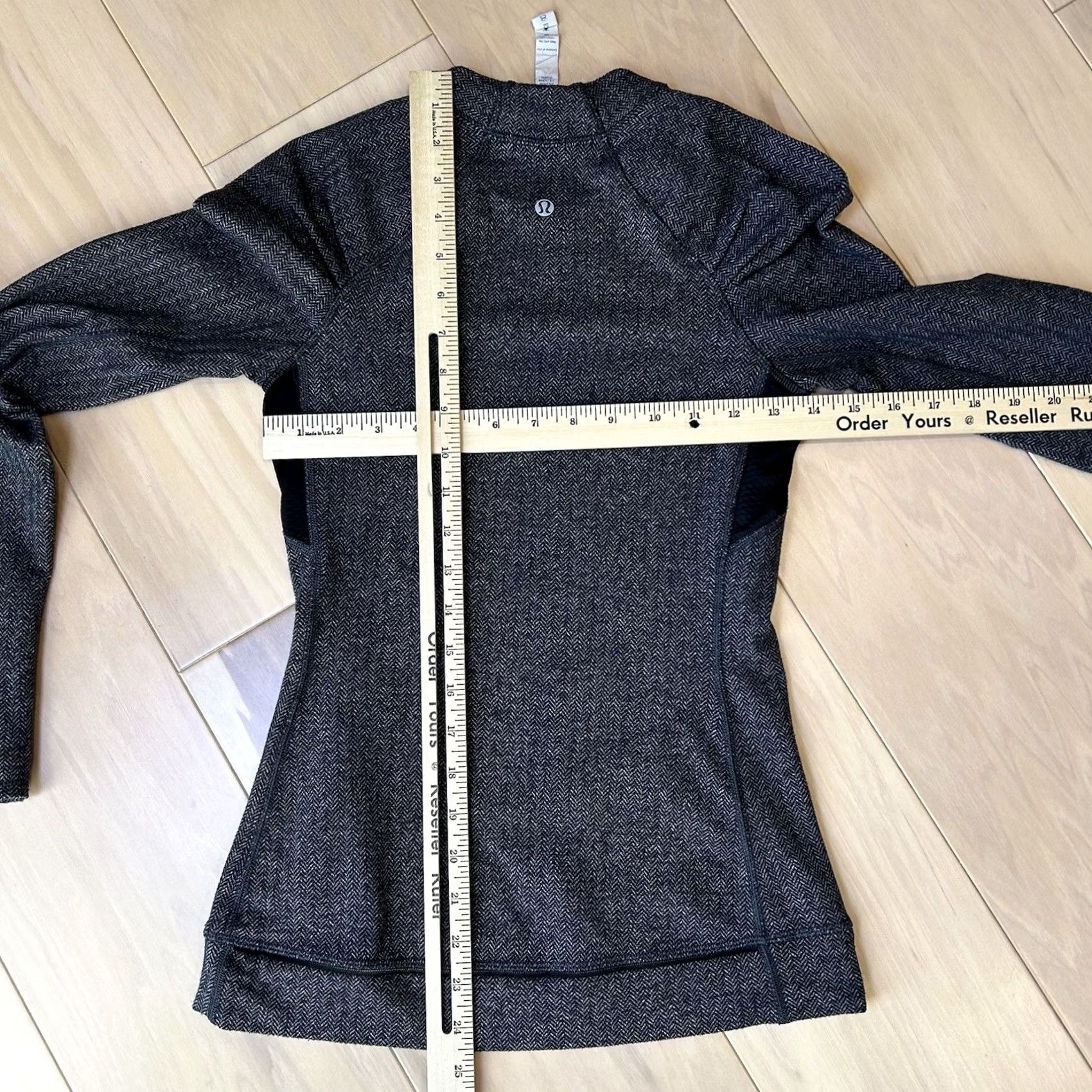 Lululemon Lululemon Think Fast Heathered Herringbone Gray Pullover Sweatshirt Women’s 2 Size XS / US 0-2 / IT 36-38 - 5 Thumbnail