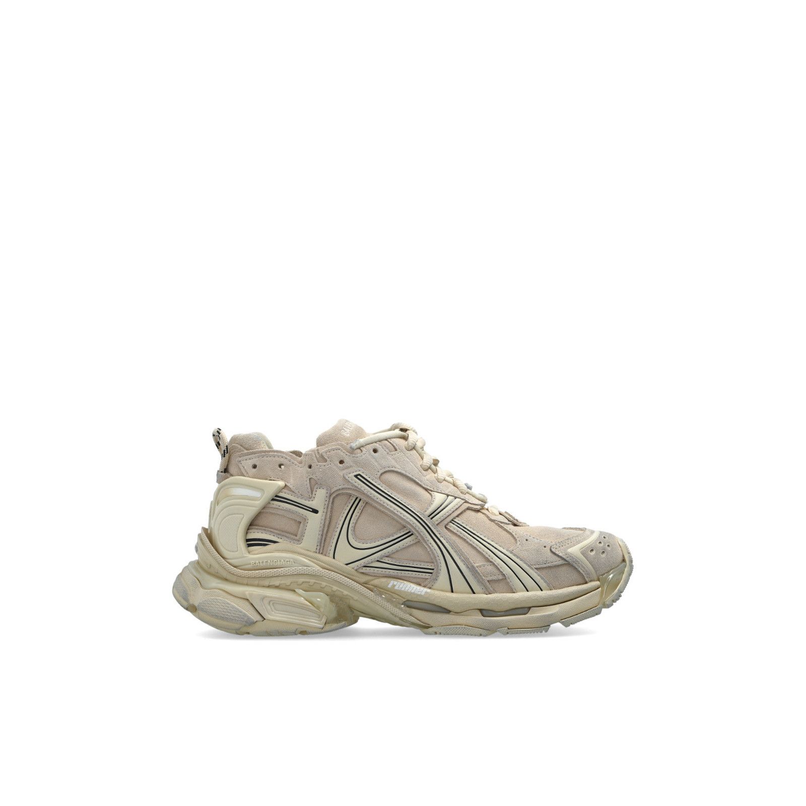BALENCIAGA Runner $1190 Men's Beige Sneakers New & Authentic