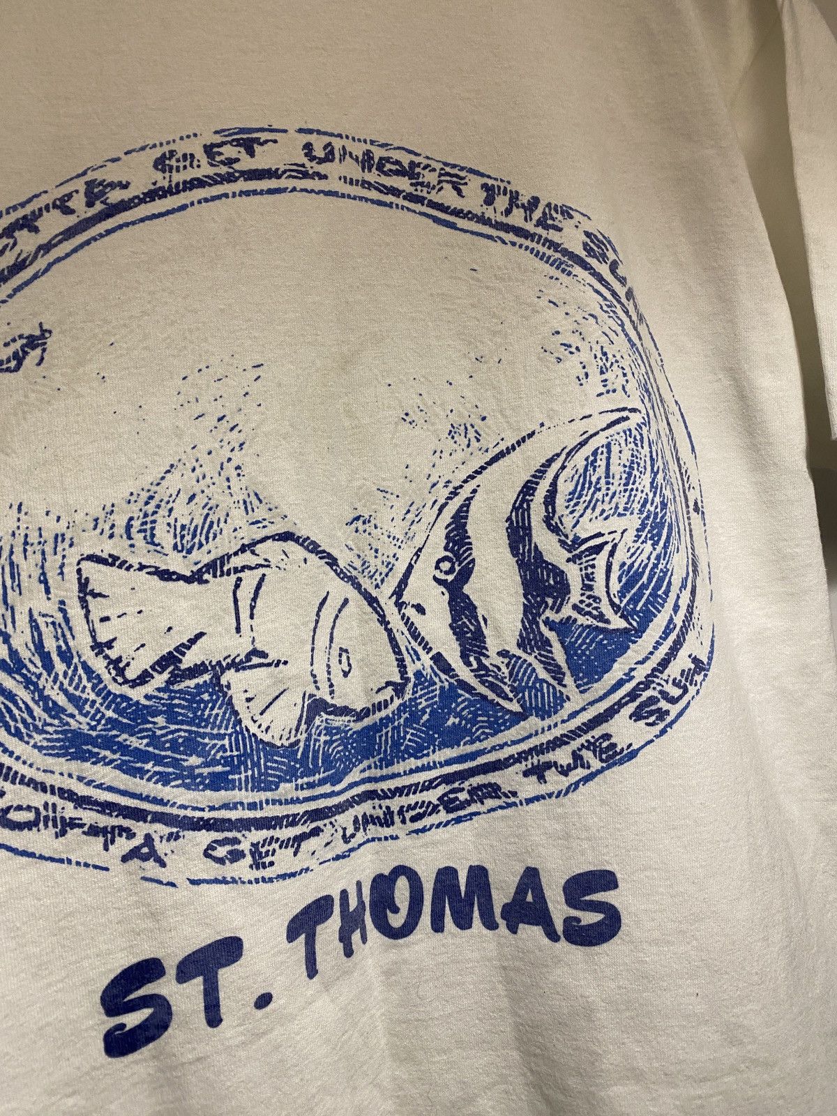 Vintage Vintage st. Thomas fish tee single stitch 90s Size US M / EU 48-50 / 2 - 4 Thumbnail