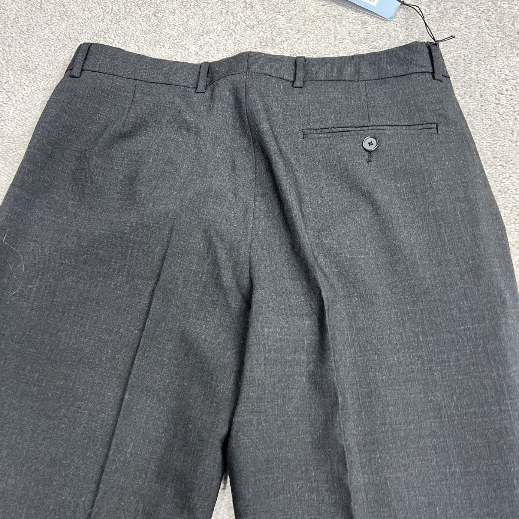 Vintage Rohan Trousers Mens 34 Charcoal Gray Wool Blend Dress Casual Envoy NWT Pockets Stretch Trousers Baggy? Size US 34 / EU 50 - 7 Thumbnail