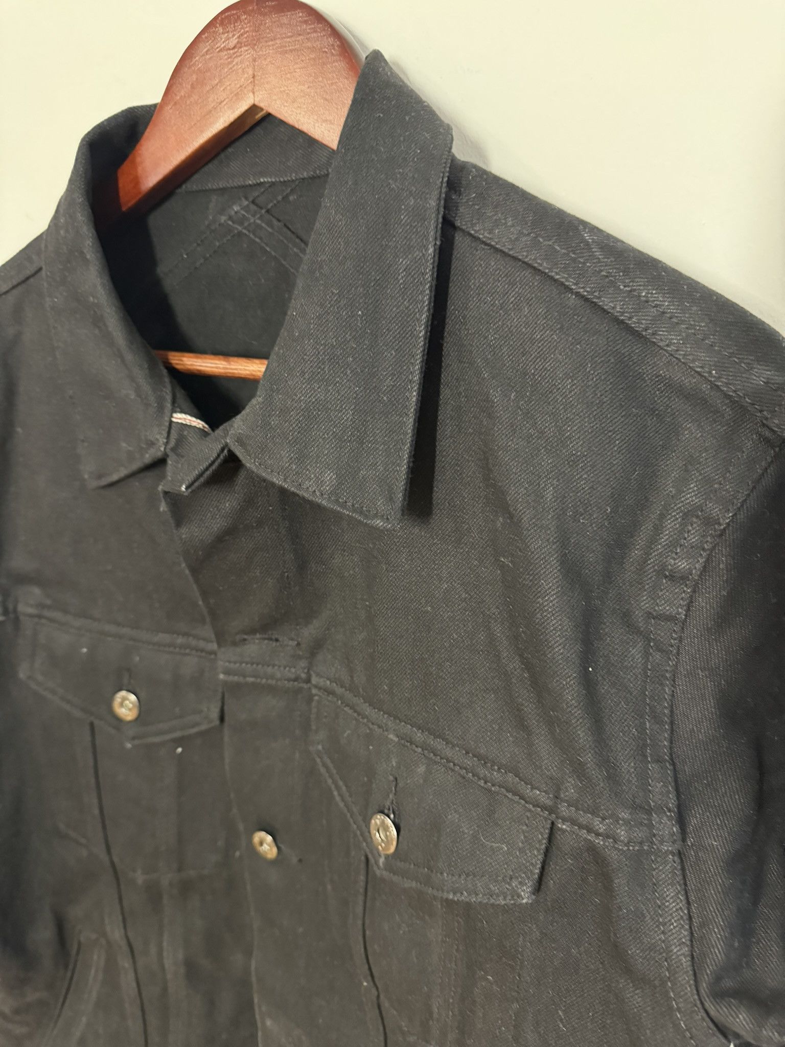 3sixteen 3sixteen Type 3 Black Denim Jacket Size US XXL / EU 58 / 5 - 3 Thumbnail