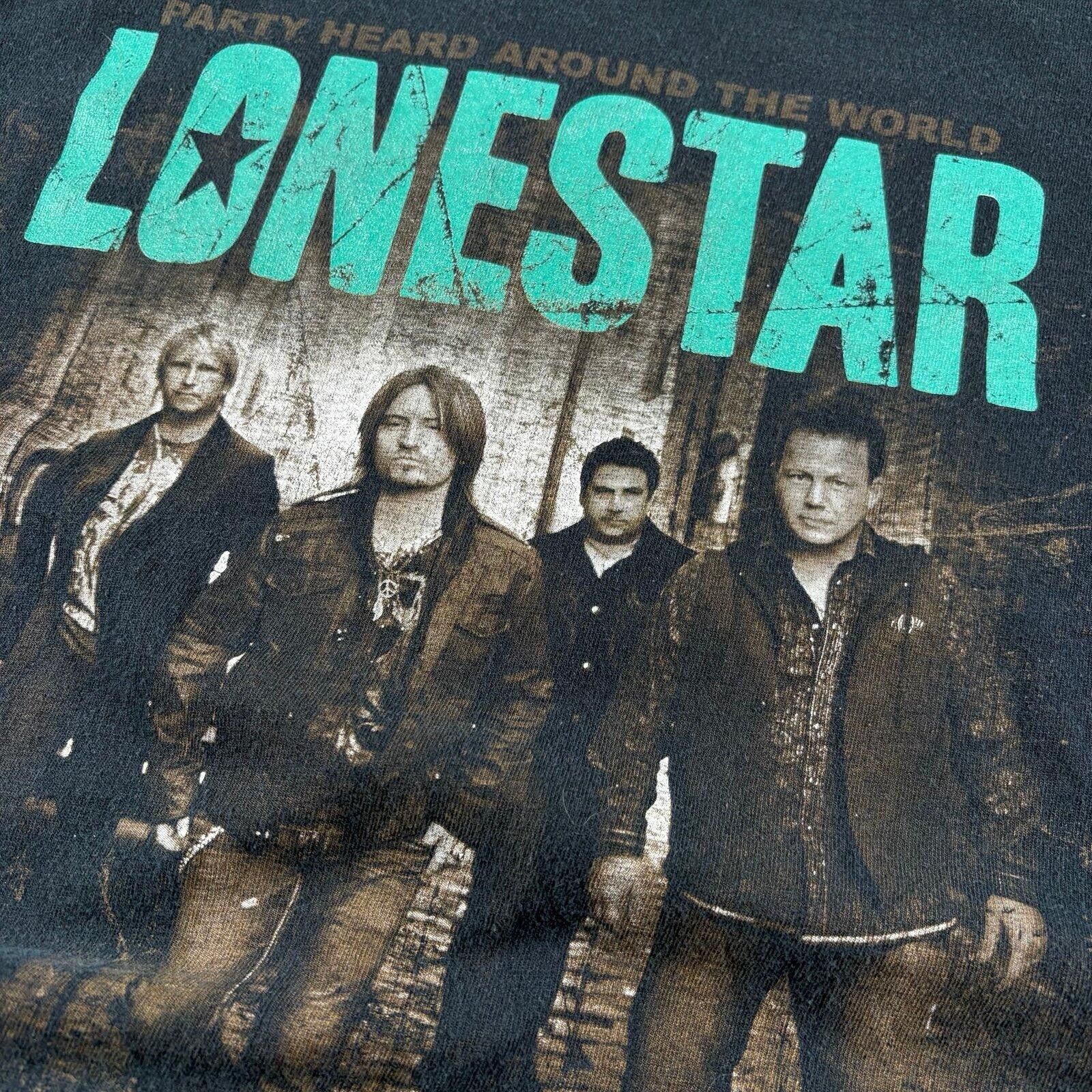 Gildan Vintage Lonestar band tour Tee Size US L / EU 52-54 / 3 - 3 Thumbnail