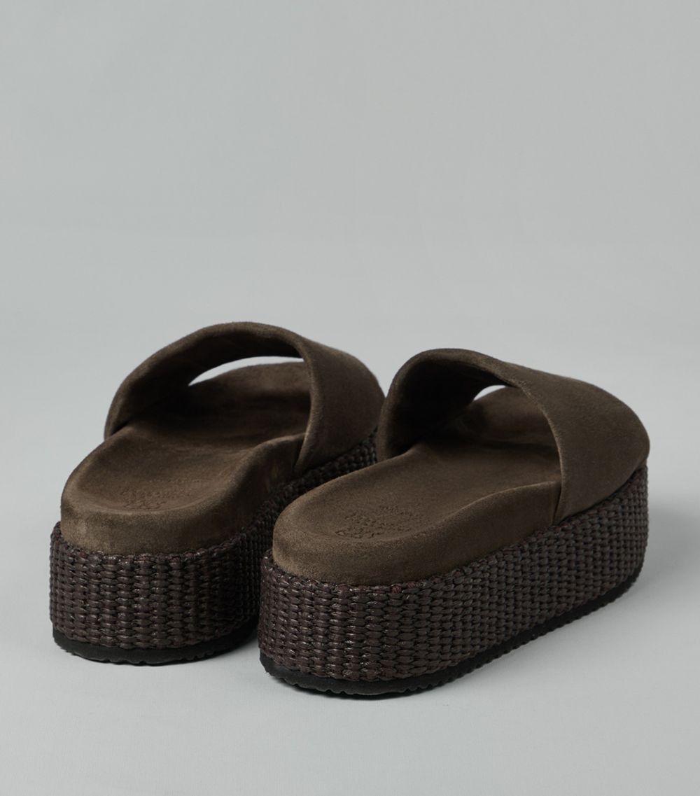 Brunello Cucinelli o1la1rc1a0425 Slippers in Brown Size US 8 / IT 38 - 3 Thumbnail