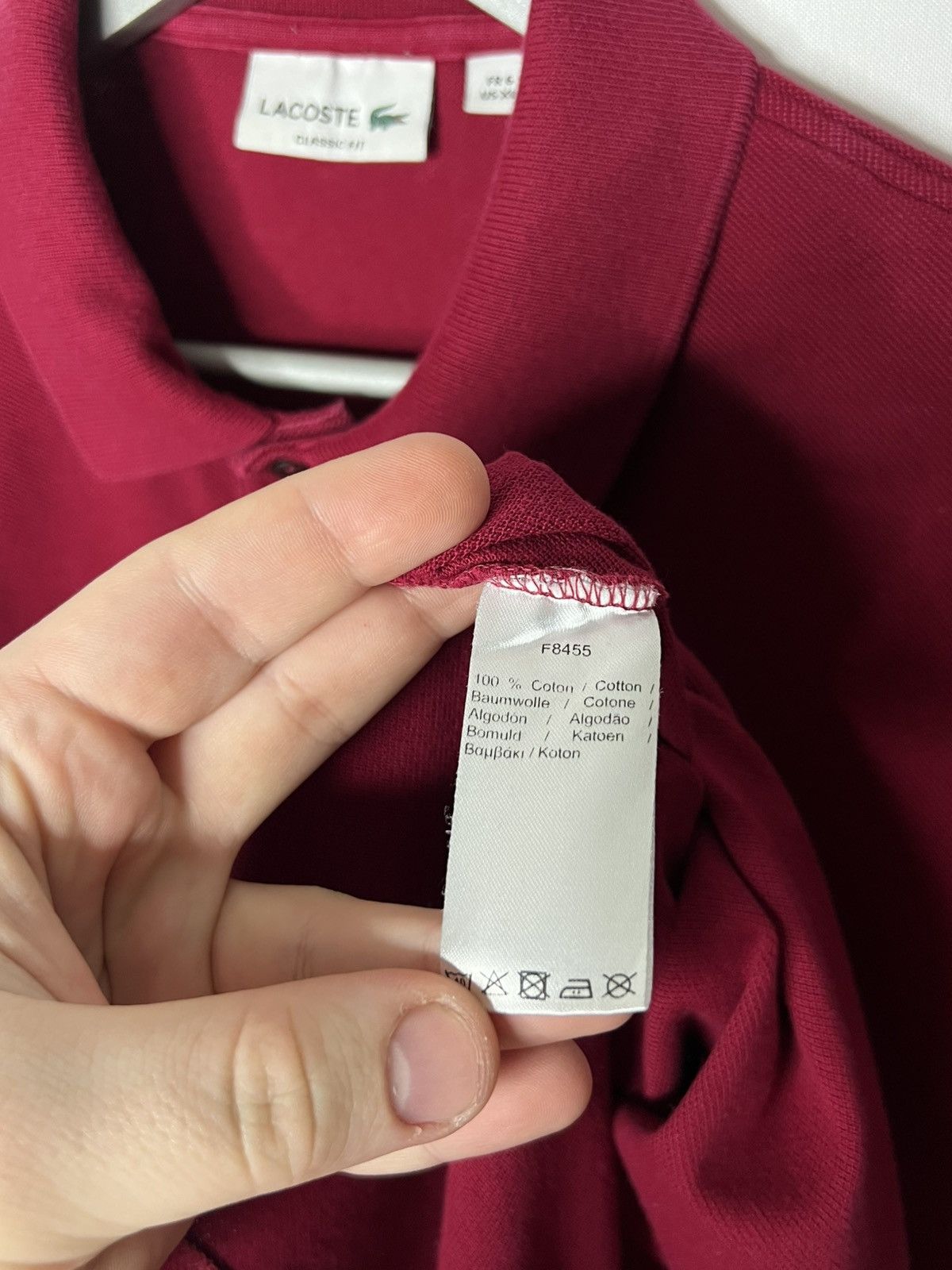 Lacoste Lacoste Luxury Classic Fit Based Polo Shirt Short Sleeve Size US XL / EU 56 / 4 - 8 Thumbnail