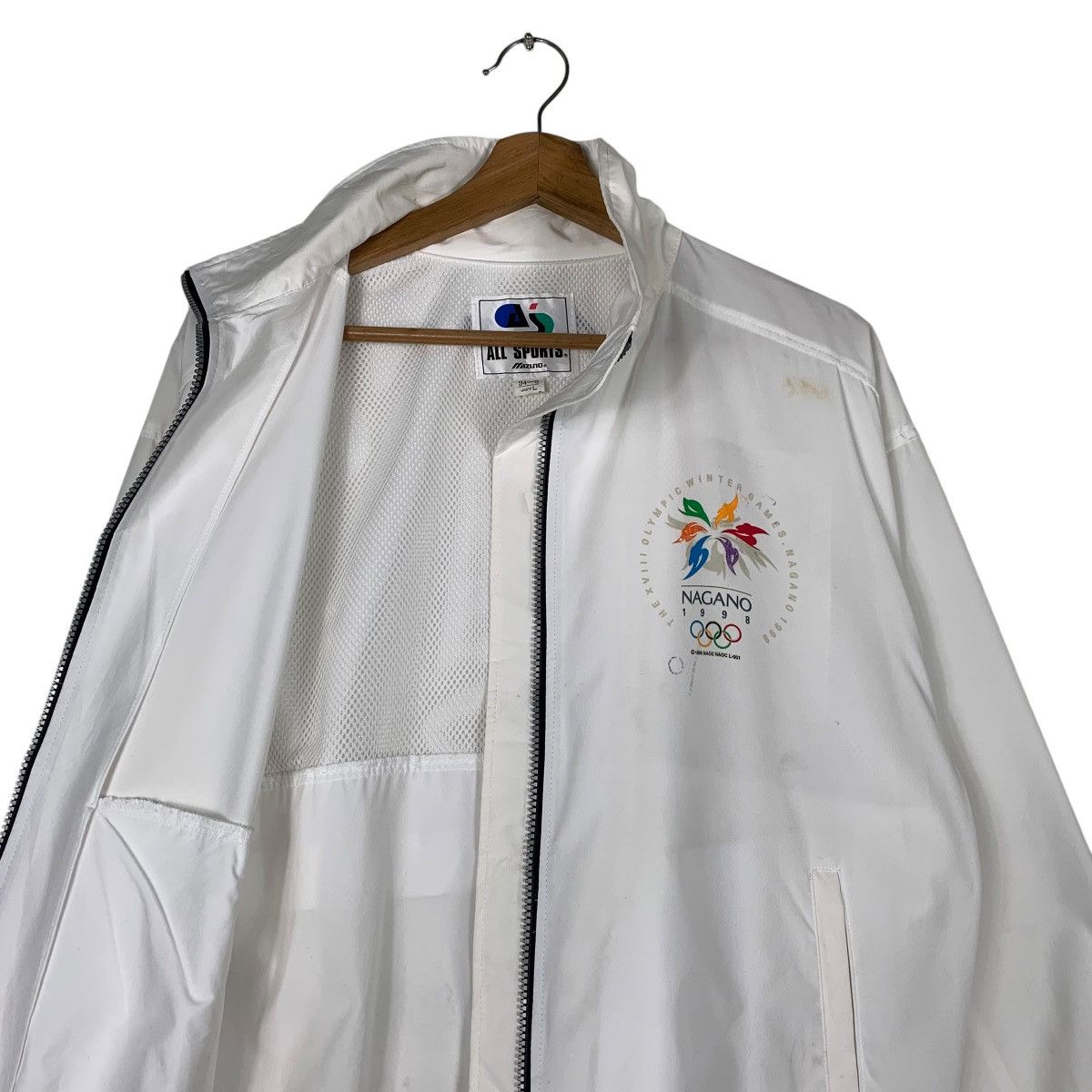 Mizuno Vintage Mizuno Winter Olympic Nagano 1998 Light Jacket Size US L / EU 52-54 / 3 - 10 Thumbnail