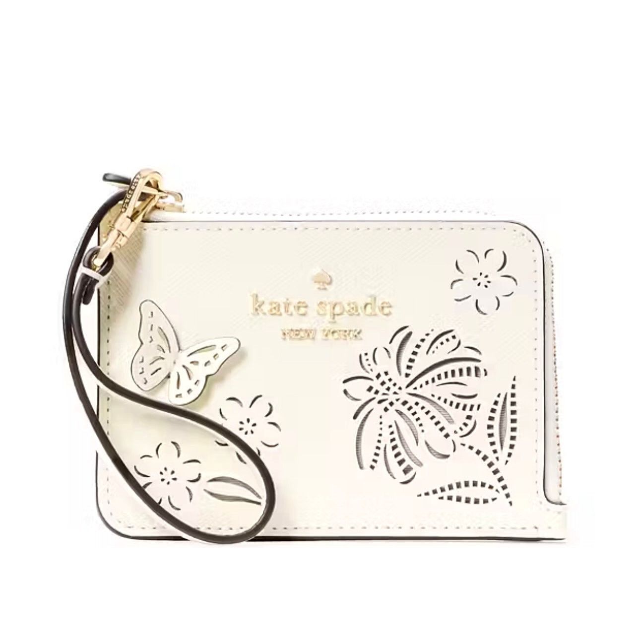 Kate Spade Kate Spade Madison Perforated Small Wristlet Merinque Size ONE SIZE - 3 Thumbnail