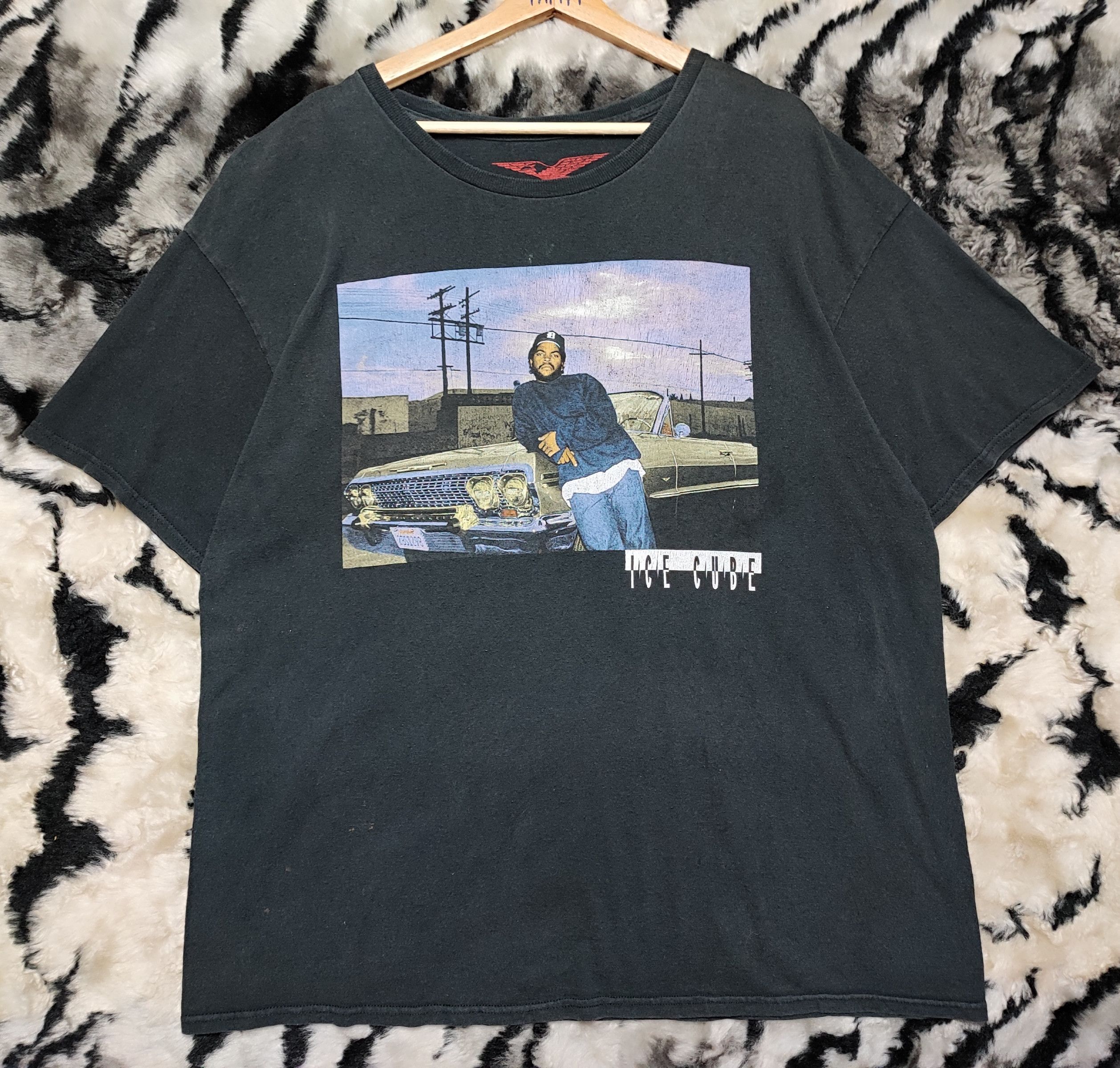 Band Tees × Rap Tees Ice Cube Hip Hop Reprint T-Shirt Size Large Size US L / EU 52-54 / 3 - 3 Thumbnail