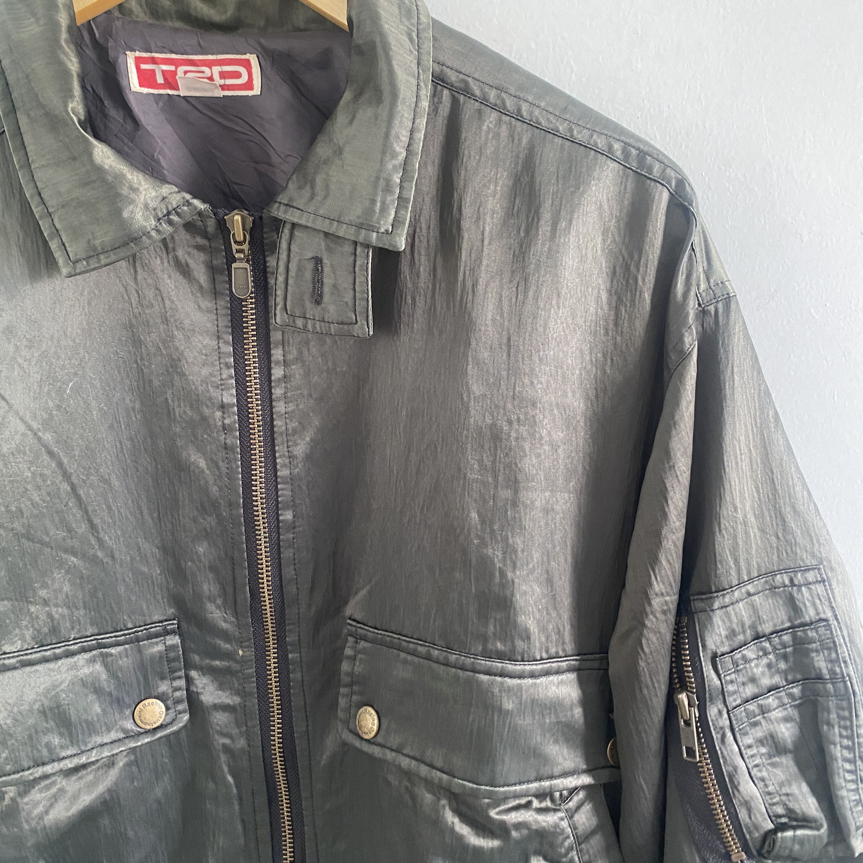 Vintage Vintage TRD Toyota Racing Team Bomber Jacket Size US M / EU 48-50 / 2 - 2 Thumbnail