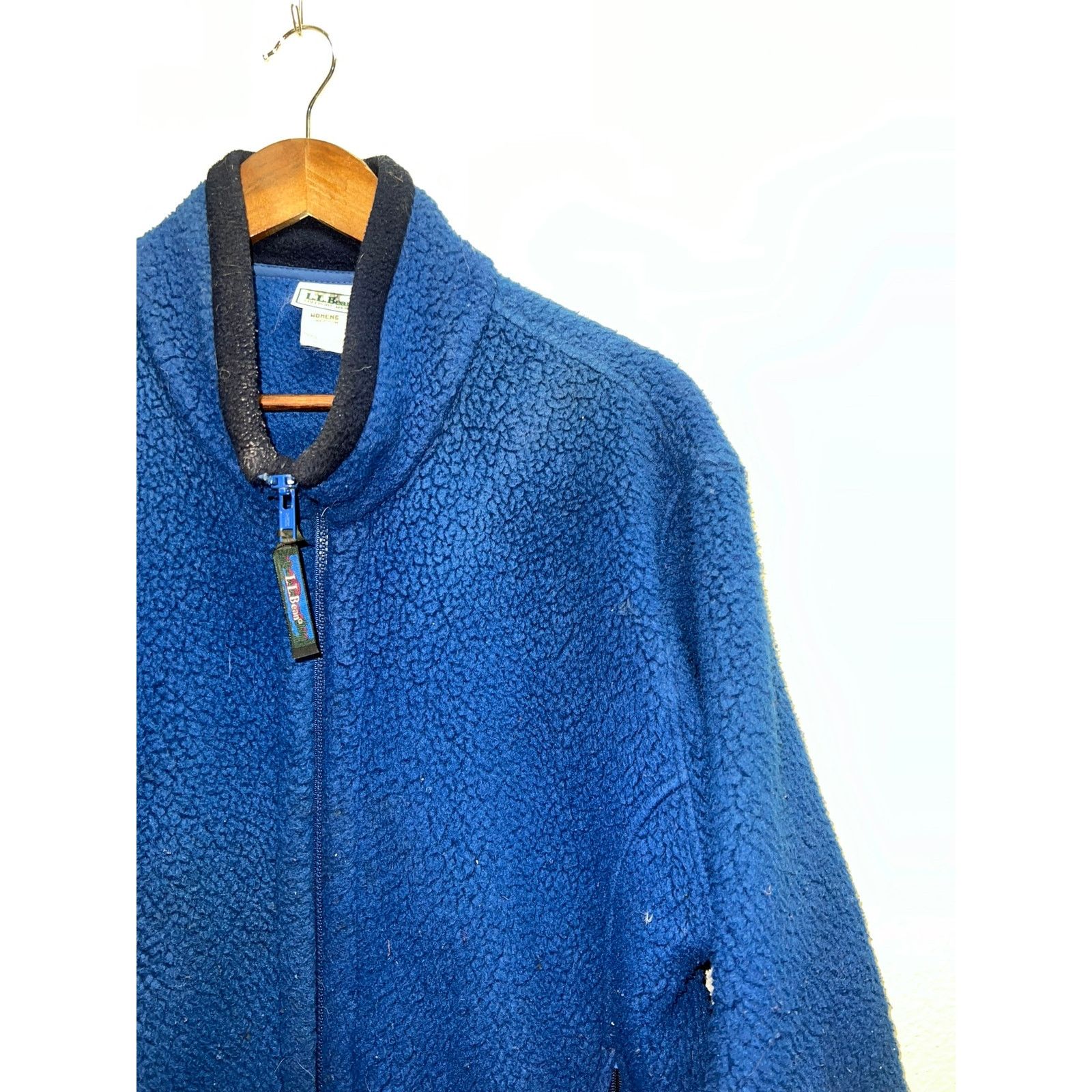 Vintage Vintage Womens LL Bean Fleece Jacket Sweatshirt USA VTG M Size M / US 6-8 / IT 42-44 - 2 Thumbnail