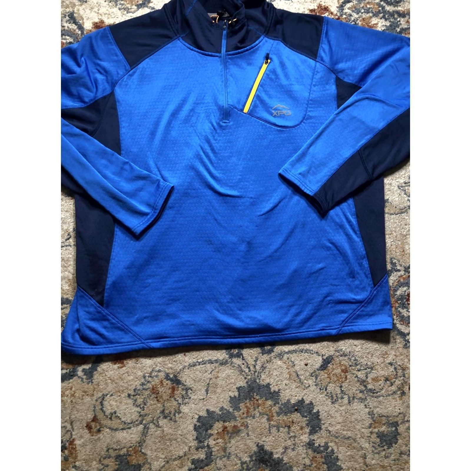 Vintage Cabela's XPG Hoodie Mens 3XL Blue 1/4 Zip Moisture Wicking Fleece Pullover Size US XXL / EU 58 / 5 - 5 Thumbnail