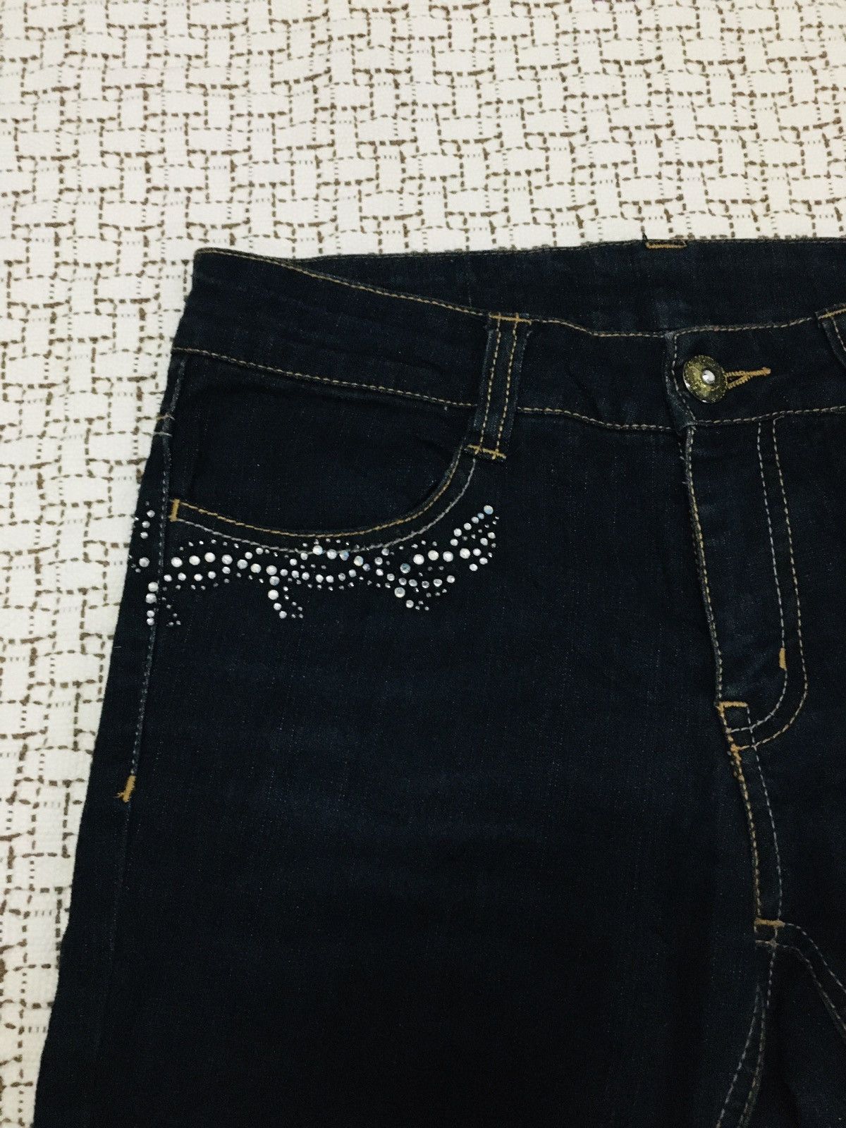 The Unbranded Brand Unbranded Flare Distressed Jeans (Y01) Size 29" - 8 Thumbnail