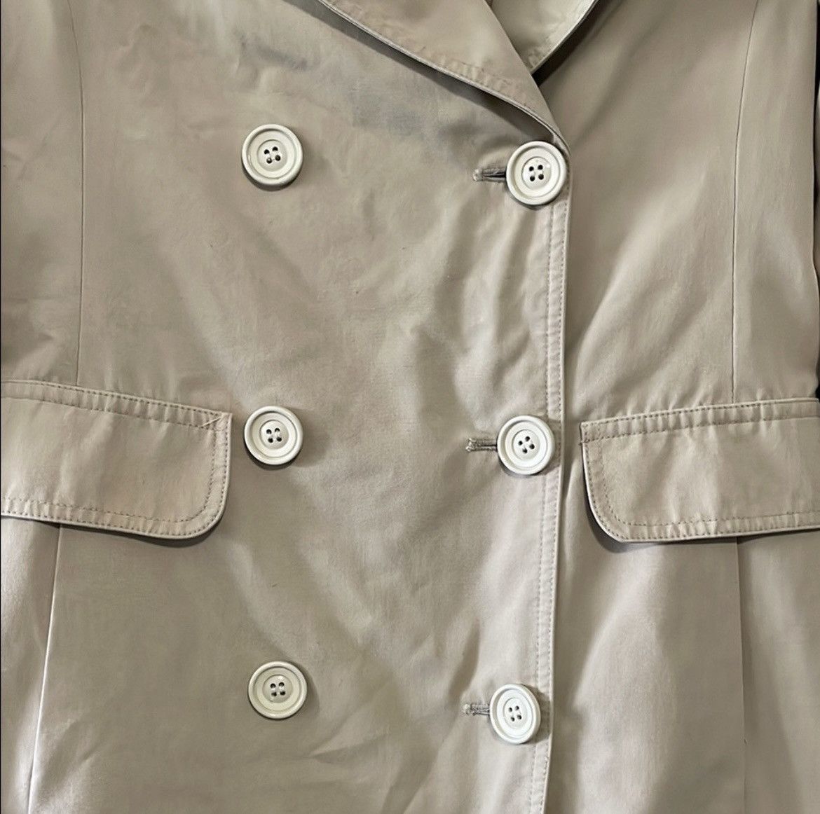 Delta Pat Ashley for Delta Tan Trench Coat Size XS / US 0-2 / IT 36-38 - 3 Thumbnail