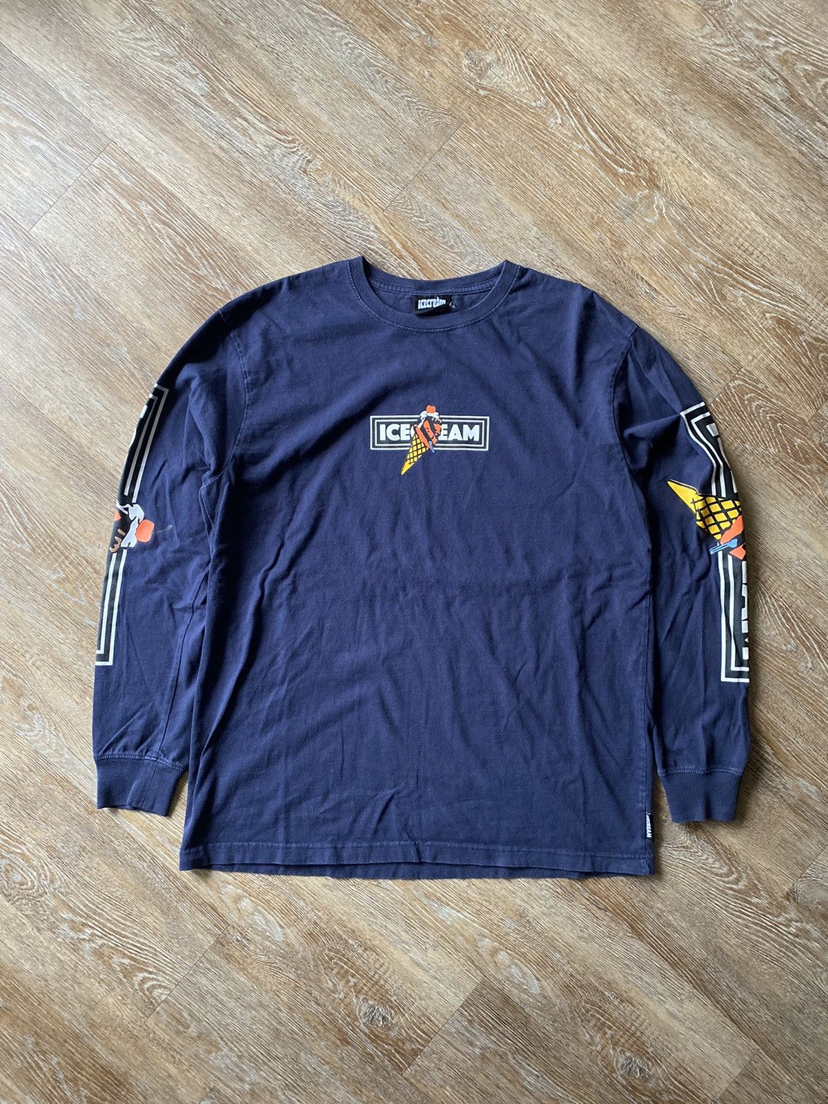Icecream × Vintage Vintage Icecream Long Sleeve Shirt Size US XL / EU 56 / 4 - 1 Thumbnail