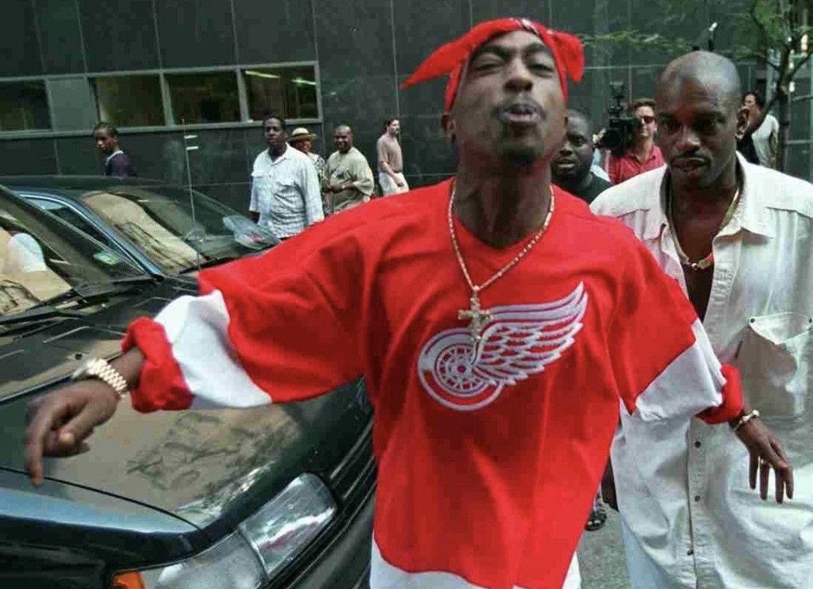 NHL Vintage NHL Detroit Redwings Hockey Jersey Kanye west style Size US XL / EU 56 / 4 - 2 Thumbnail