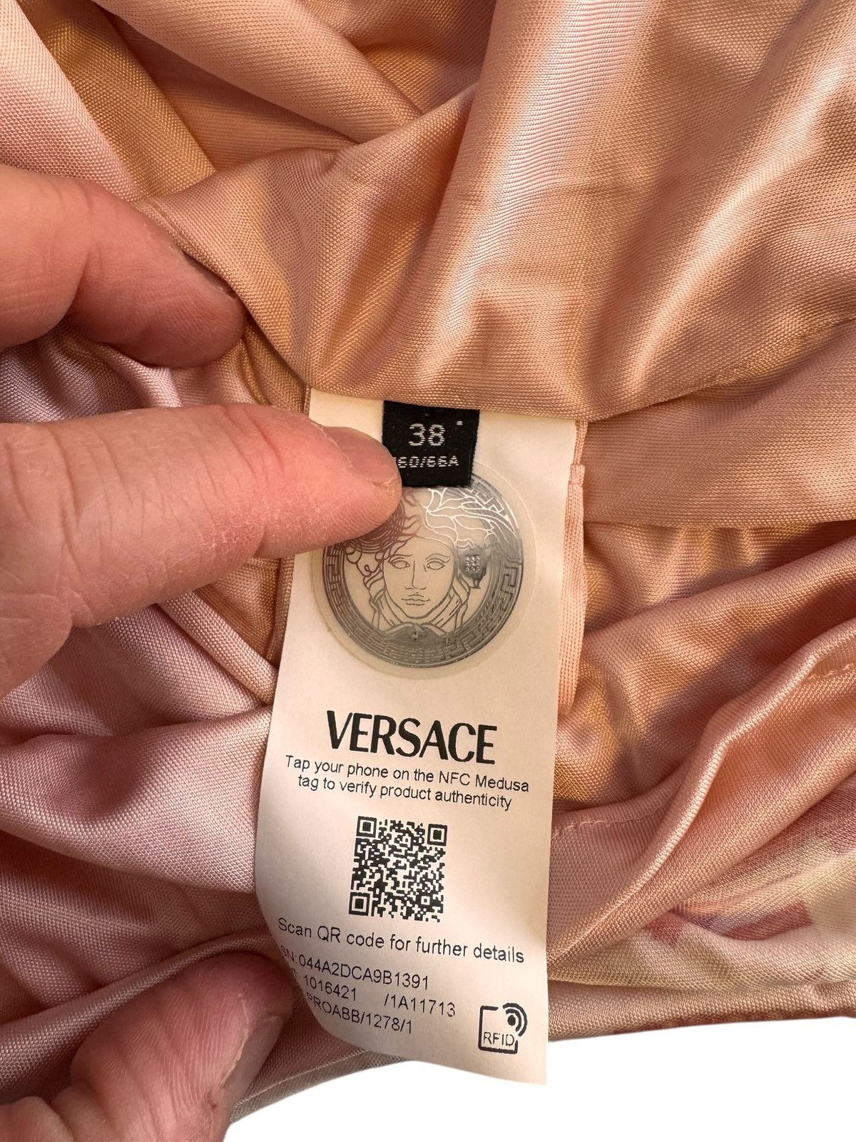 Versace Versace Marine Print Draped Skirt – Size IT 38 Size 26" / US 2 / IT 38 - 10 Thumbnail