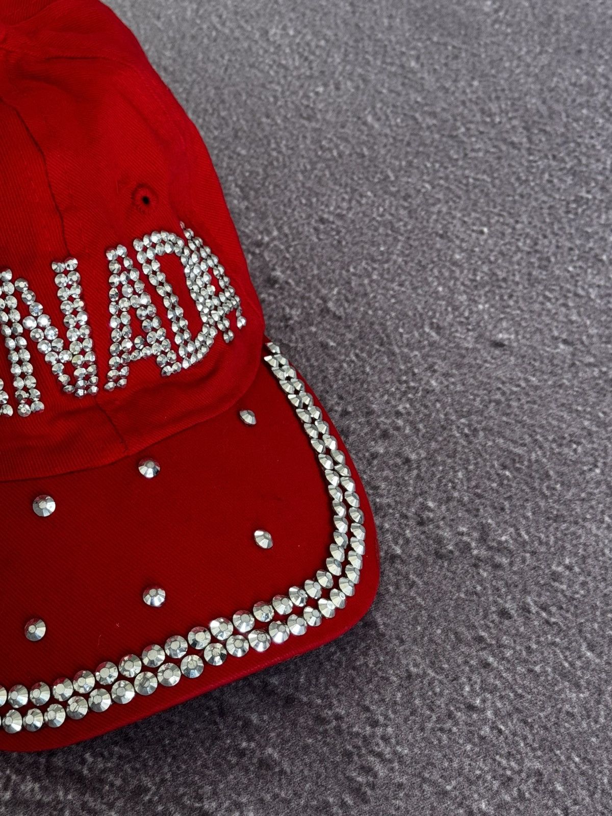 Hysteric Glamour Canada Rhinestone Logo Hysteric Glamour Style Hat Cap Size ONE SIZE - 4 Thumbnail