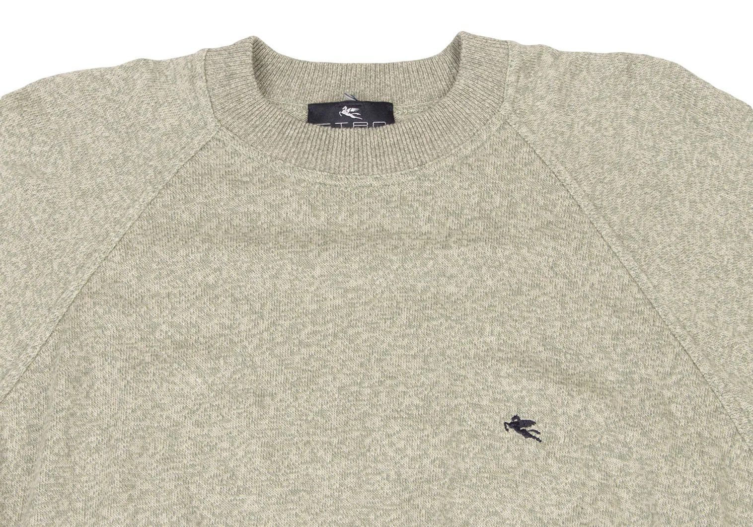 Etro Cotton Point Embroidered Knit in Green 50 Size US M / EU 48-50 / 2 - 2 Thumbnail