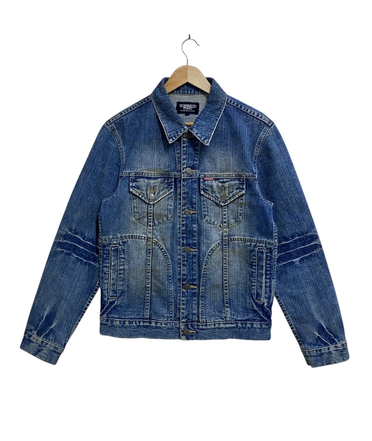 Tornado Mart Rare Vintage Japanese Brand Tornado Mart Denim Jacket 1990s Size US L / EU 52-54 / 3 - 1 Thumbnail