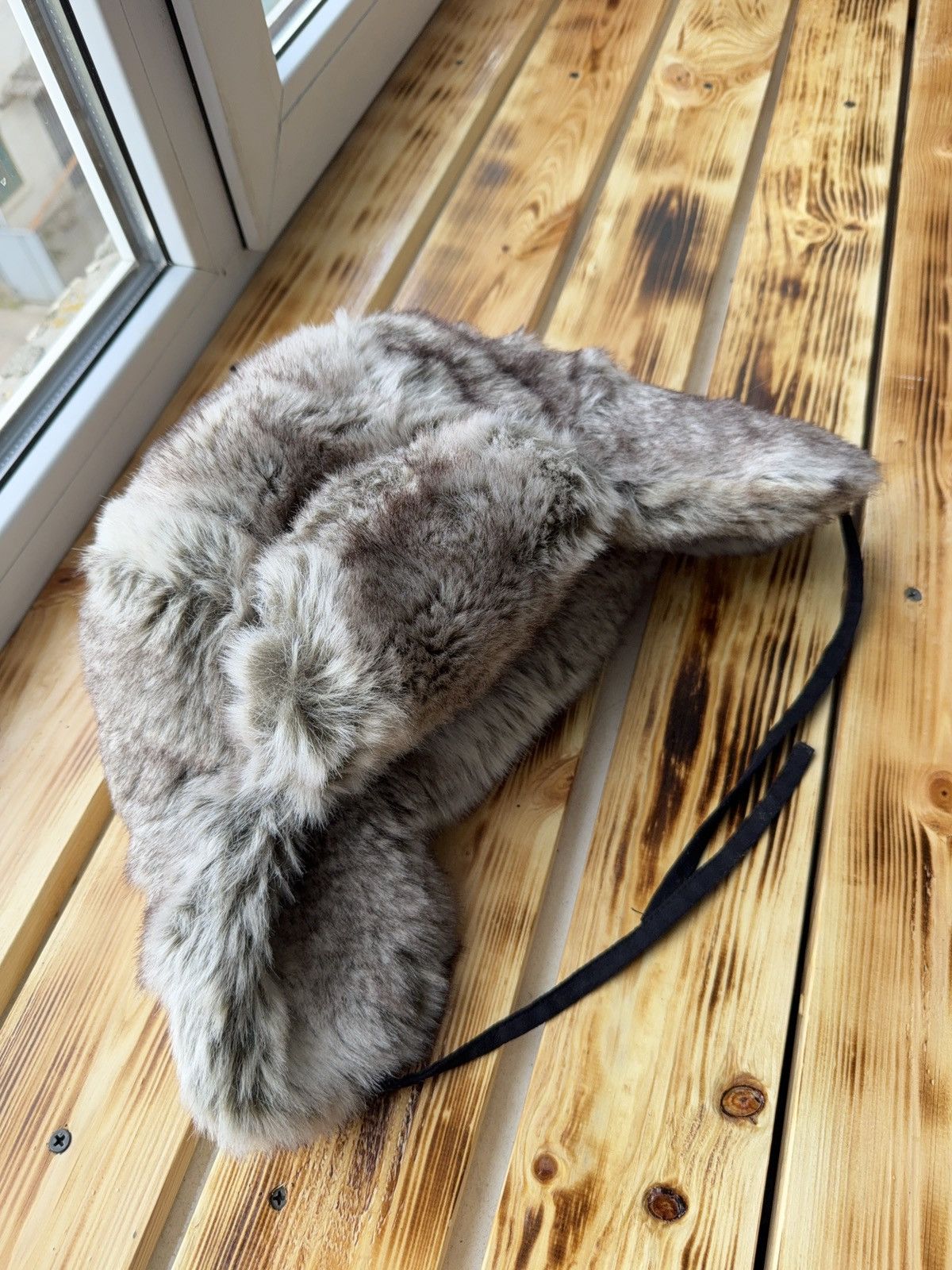 Le Grande Bleu (L.G.B.) Vintage Y2K Fuzzy Fur Ushanka Hat if six was nine LGB Style Size ONE SIZE - 5 Thumbnail