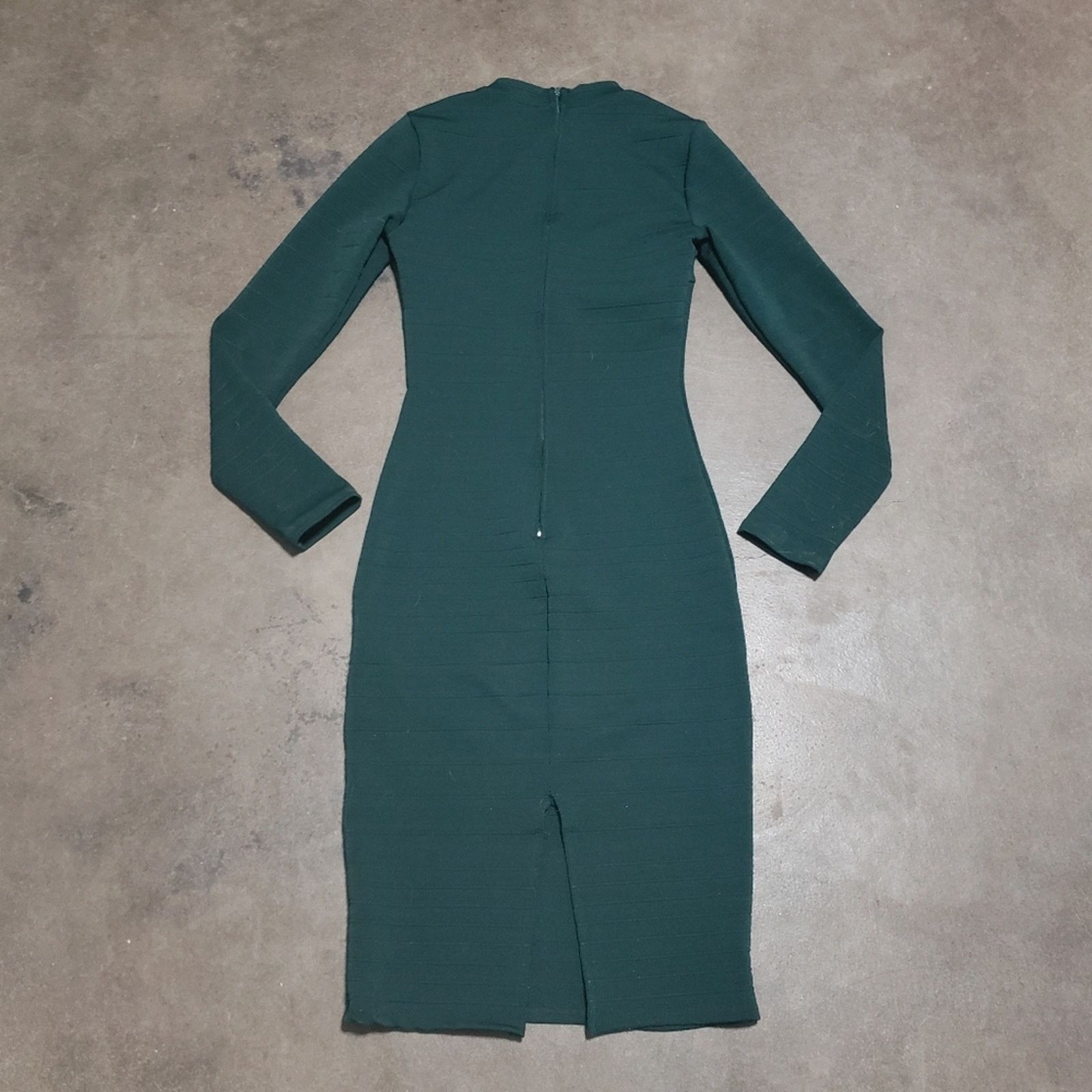 Other Dark Green | CHARLOTTE RUSSE | Long Sleeve Midi Size XS / US 0-2 / IT 36-38 - 2 Thumbnail