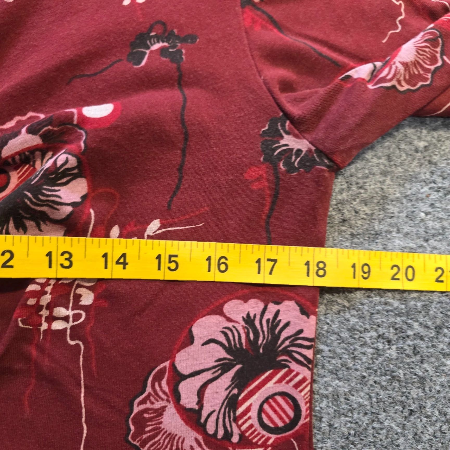 Patagonia Patagonia Top Womens Button-Up Shirt Casual Floral Red Medium Knit Stretch Ruched Cotton Polyester Regular Size M Size M / US 6-8 / IT 42-44 - 6 Thumbnail
