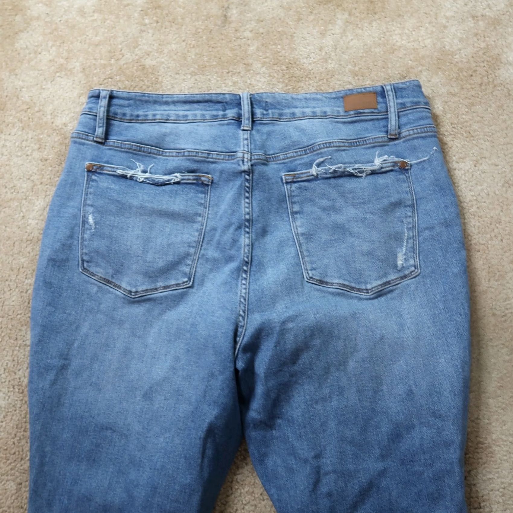 Vintage Judy Blue High Rise Relaxed Fit Jeans Women's 20W Blue Stretch Denim Slim Skinny 5-Pocket Denim Jeans Womens 20W Blue Size 42" / US 20 - 7 Thumbnail