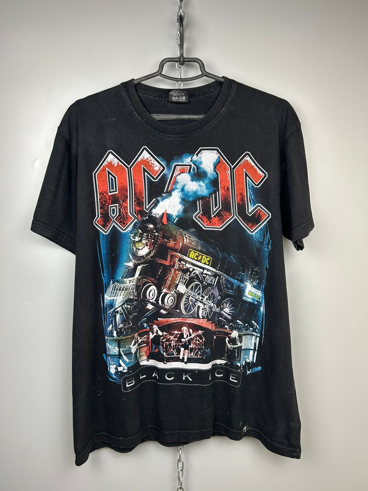 Vintage ACDC Black Ice Band Tee T shirt rare Size US L / EU 52-54 / 3 - 1 Preview