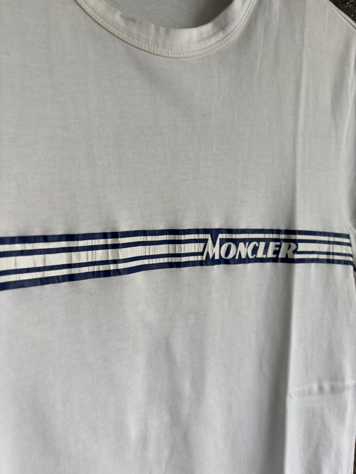 Moncler Moncler Chest Stripe Logo Tee Size US M / EU 48-50 / 2 - 4 Thumbnail