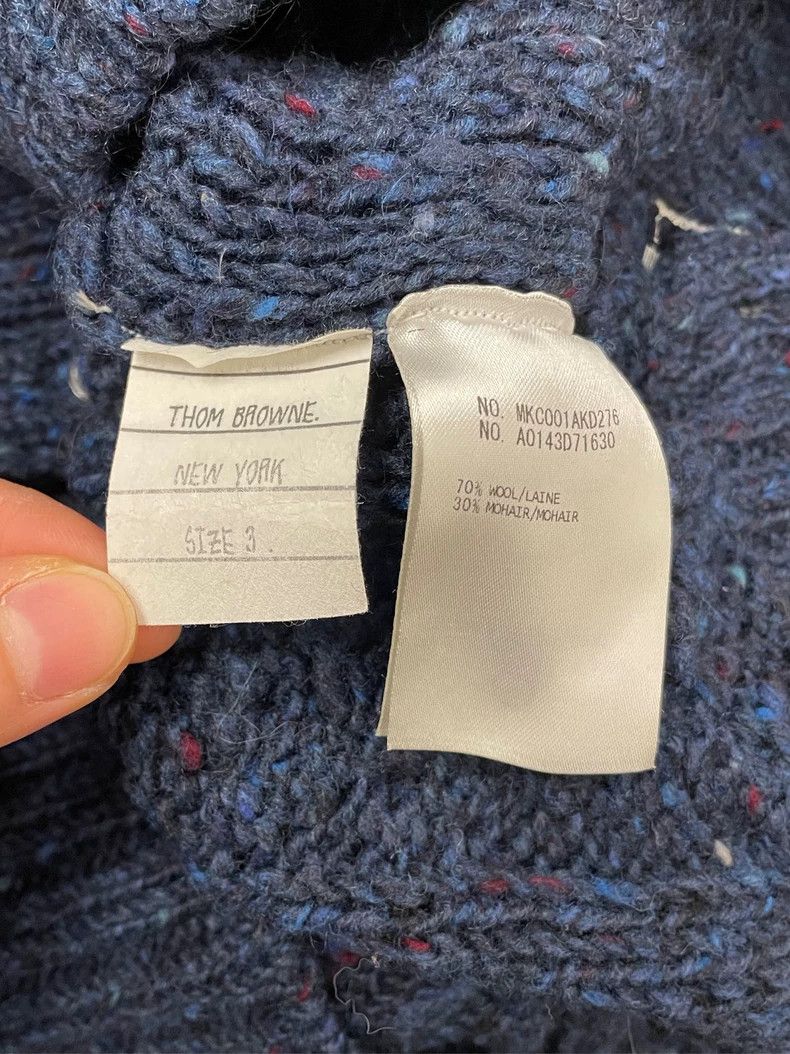 Thom Browne Thom browne Dark blue four-striped wool cardigan jacket 250 Size US L / EU 52-54 / 3 - 6 Thumbnail