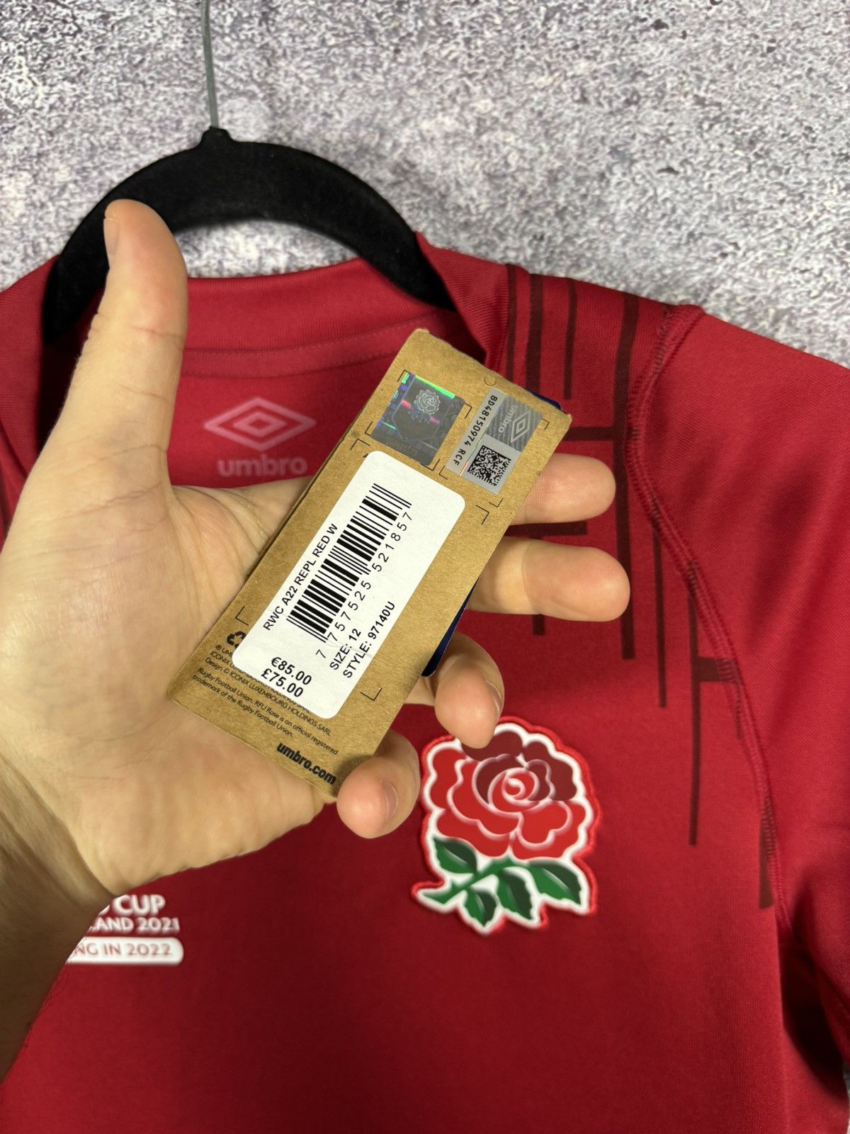 Umbro × Vintage England Rugby Jersey Women's (Size UK12) Umbro Alt World Cup Size US S / EU 44-46 / 1 - 8 Thumbnail