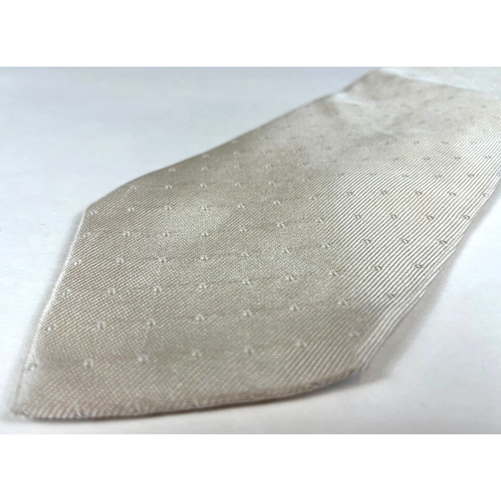 Dolce & Gabbana Dolce&Gabbana Silk Tie Men’s Champagne Geometric 60" 3.5" Classic 100% Silk Made in Italy / Men’s Designer Necktie Size ONE SIZE - 4 Thumbnail