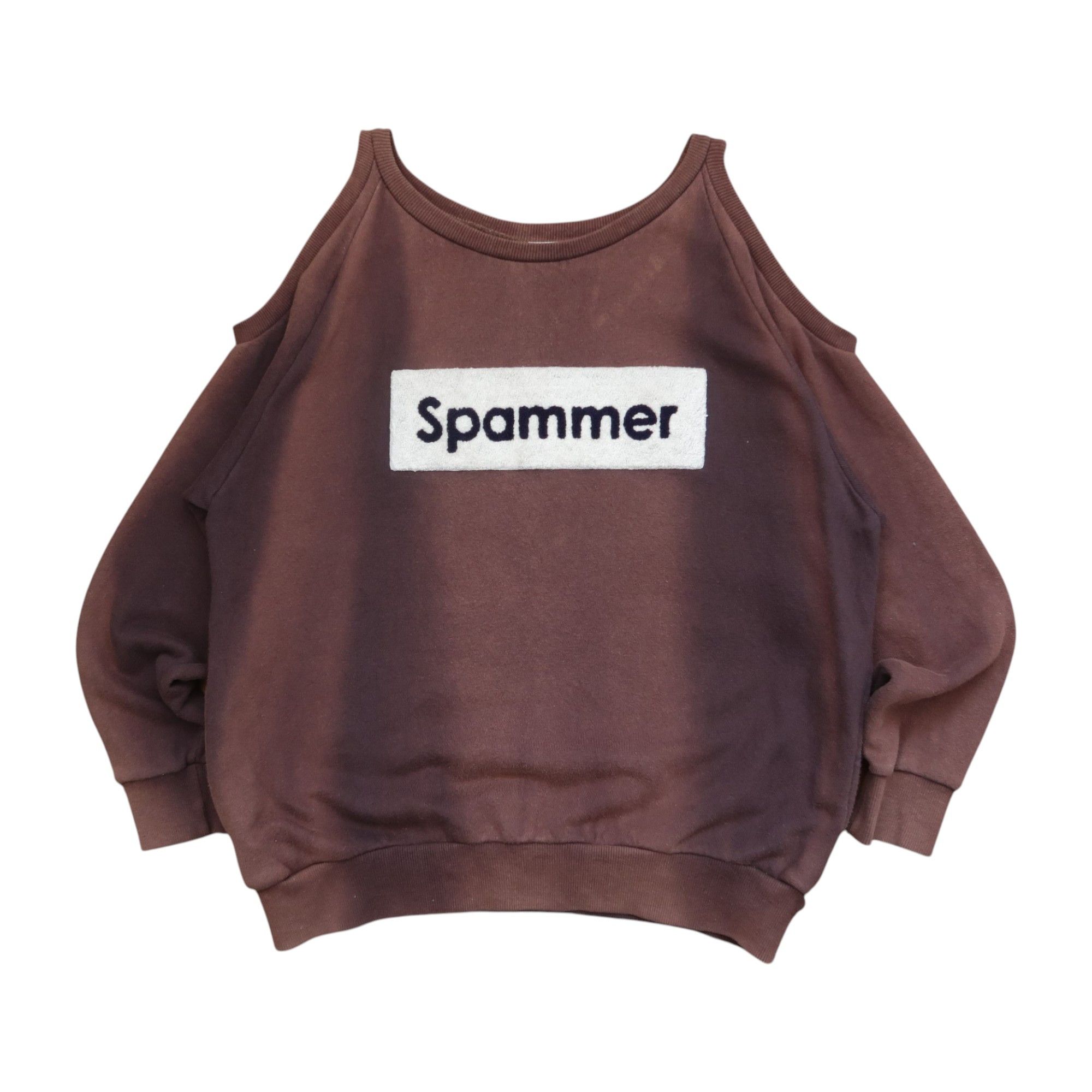 Pre-owned Hysteric Glamour 3rd By Vanquish Sweatshirt Shoulder Trainer Punk Style In Brown