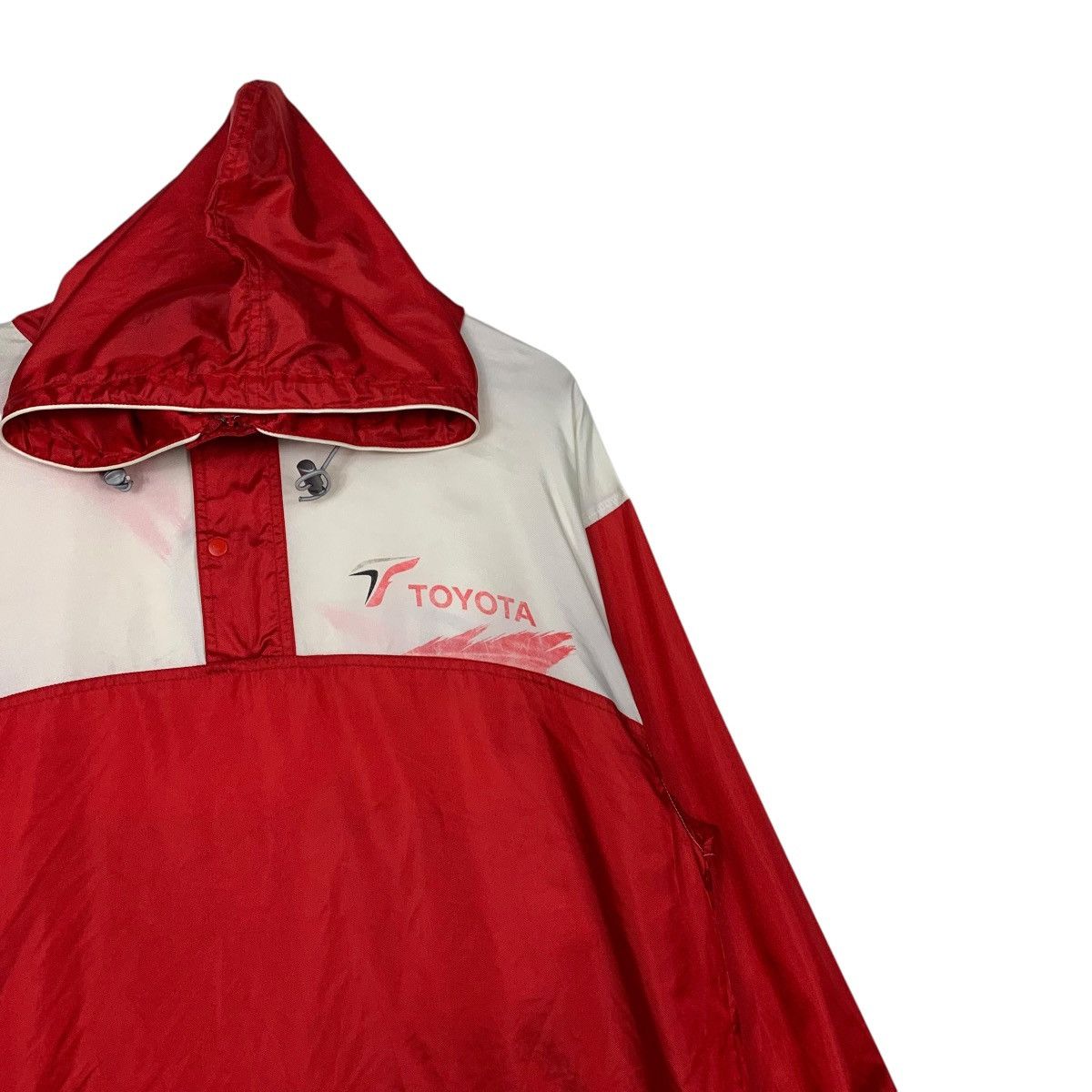 Japanese Brand TOYOTA Big Logo Anorak Jacket Windbreaker #2541-C115 Size US XL / EU 56 / 4 - 8 Thumbnail