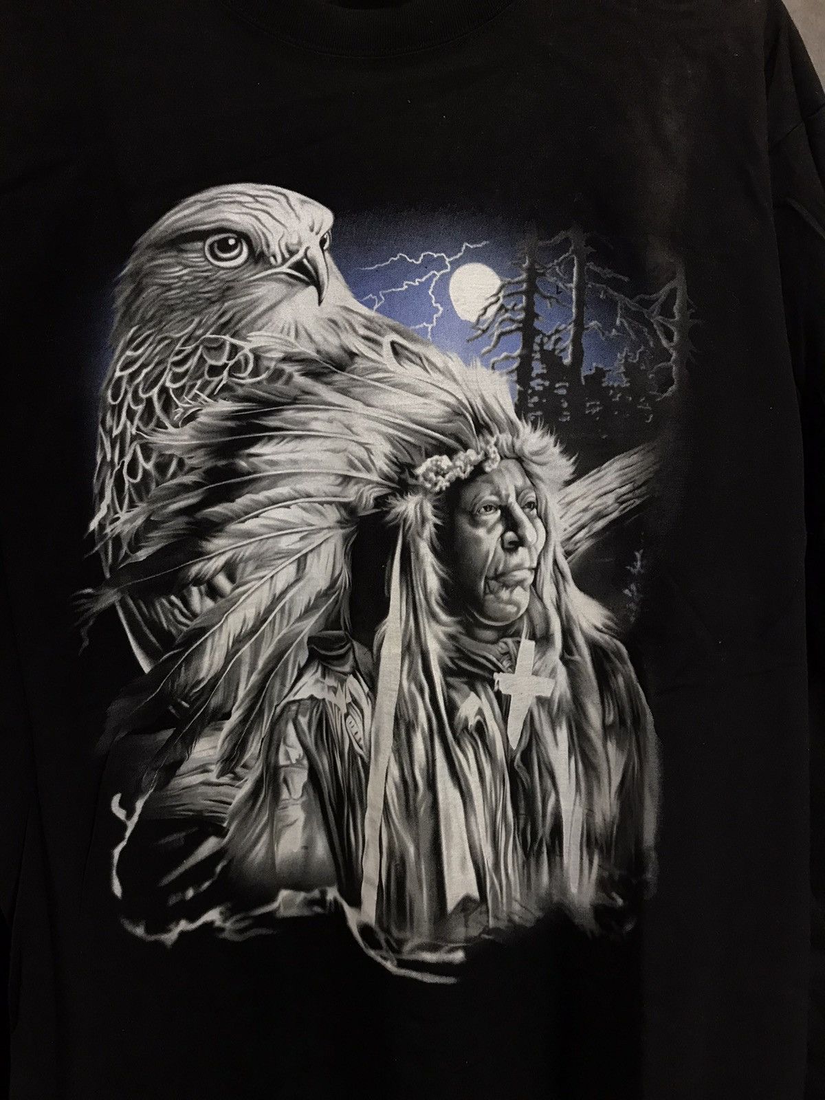 Vintage Indian Eagle rock longsleeve Size US XL / EU 56 / 4 - 4 Thumbnail
