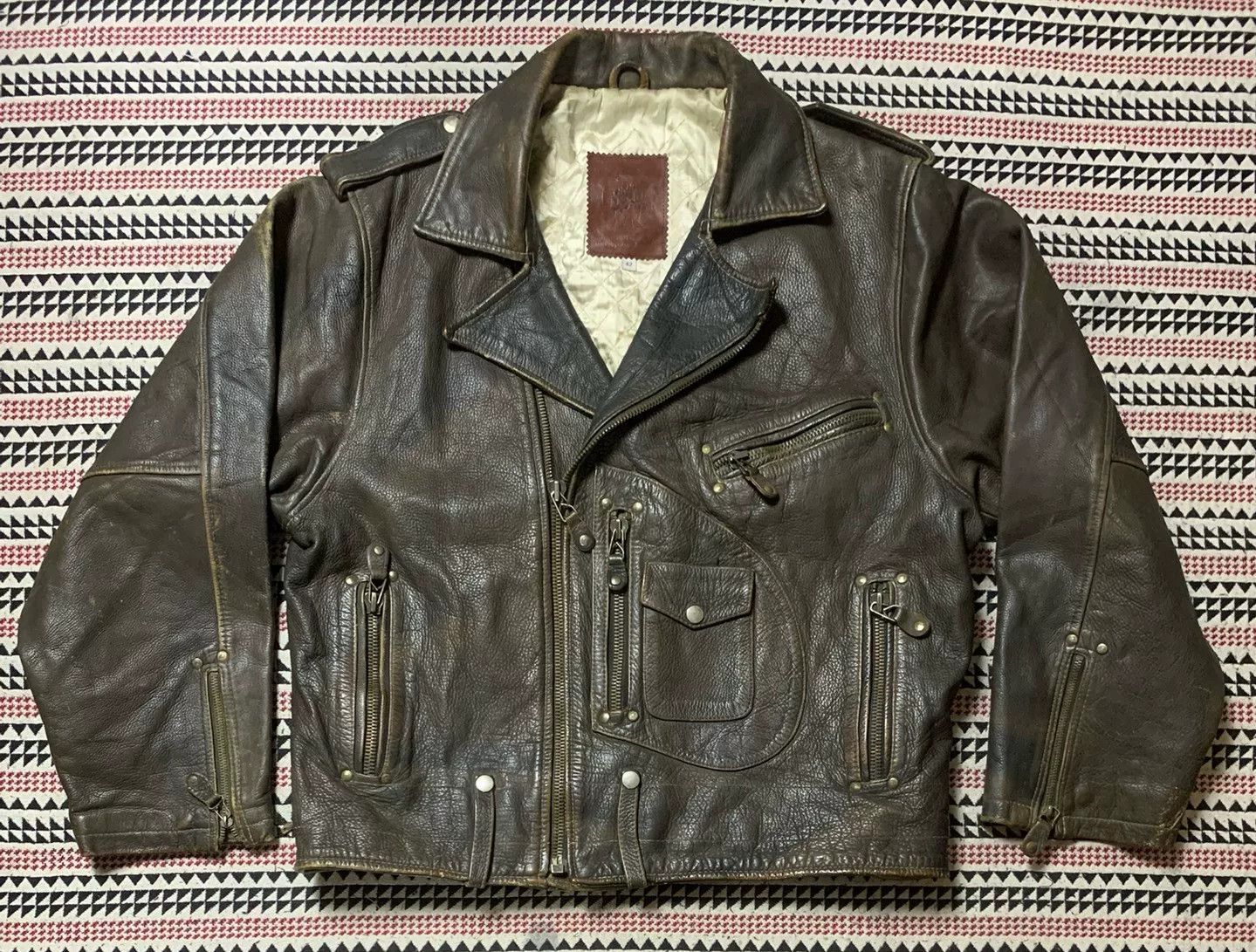 Golden Bear vintage golden bear leather motorcycle jacket Size US L / EU 52-54 / 3 - 1 Thumbnail