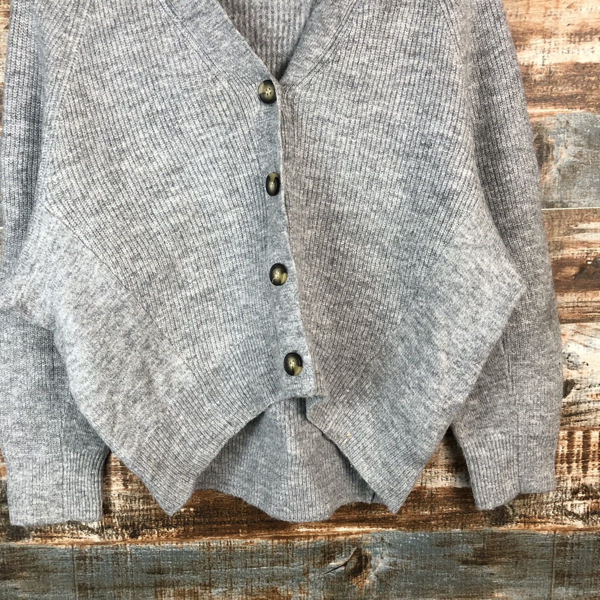 GU GU japan grey Cardigan Knitwear #A1734 Size M / US 6-8 / IT 42-44 - 6 Thumbnail