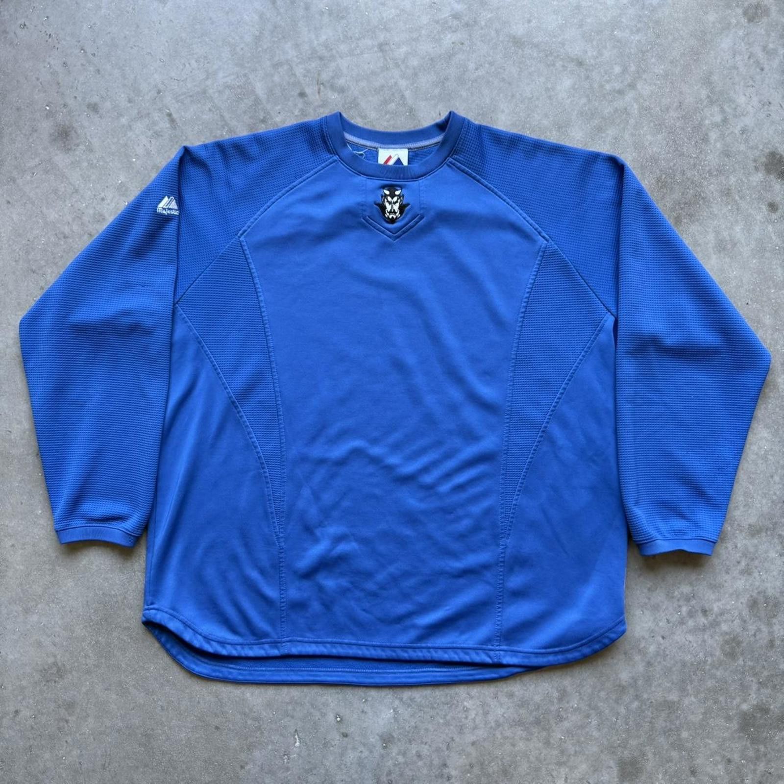Other Majestic Duke Devils “Old Logo” Baseball 2000's Sweatshirt Size US XL / EU 56 / 4 - 1 Thumbnail
