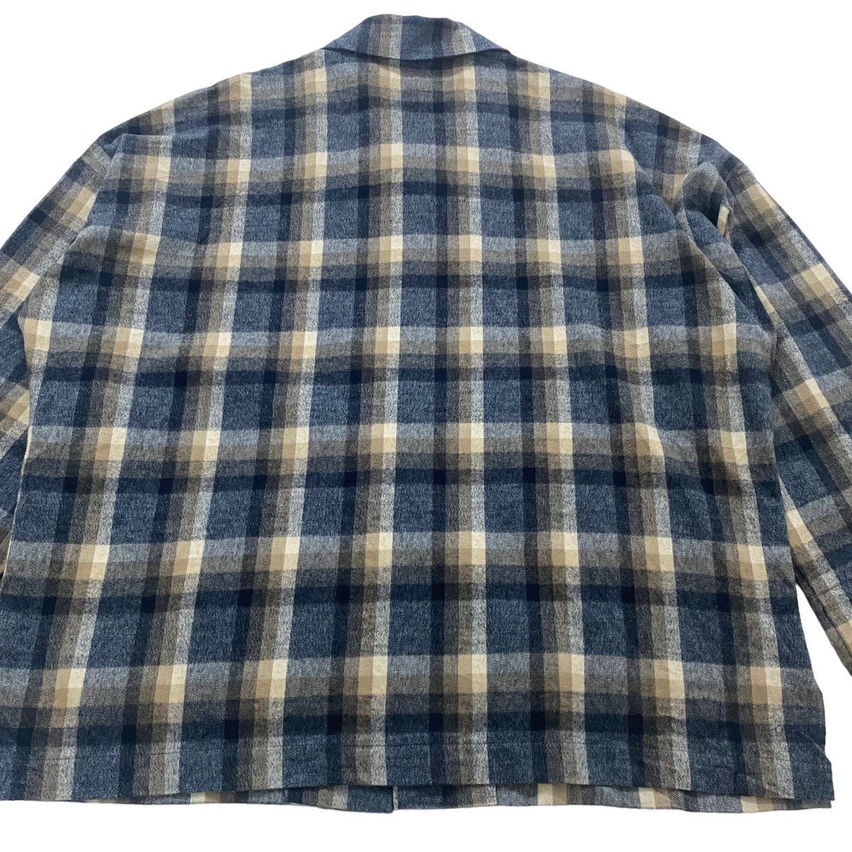 Japanese Brand ✨Basisbroek checked oversize light jacket made in Japan Size US L / EU 52-54 / 3 - 3 Thumbnail