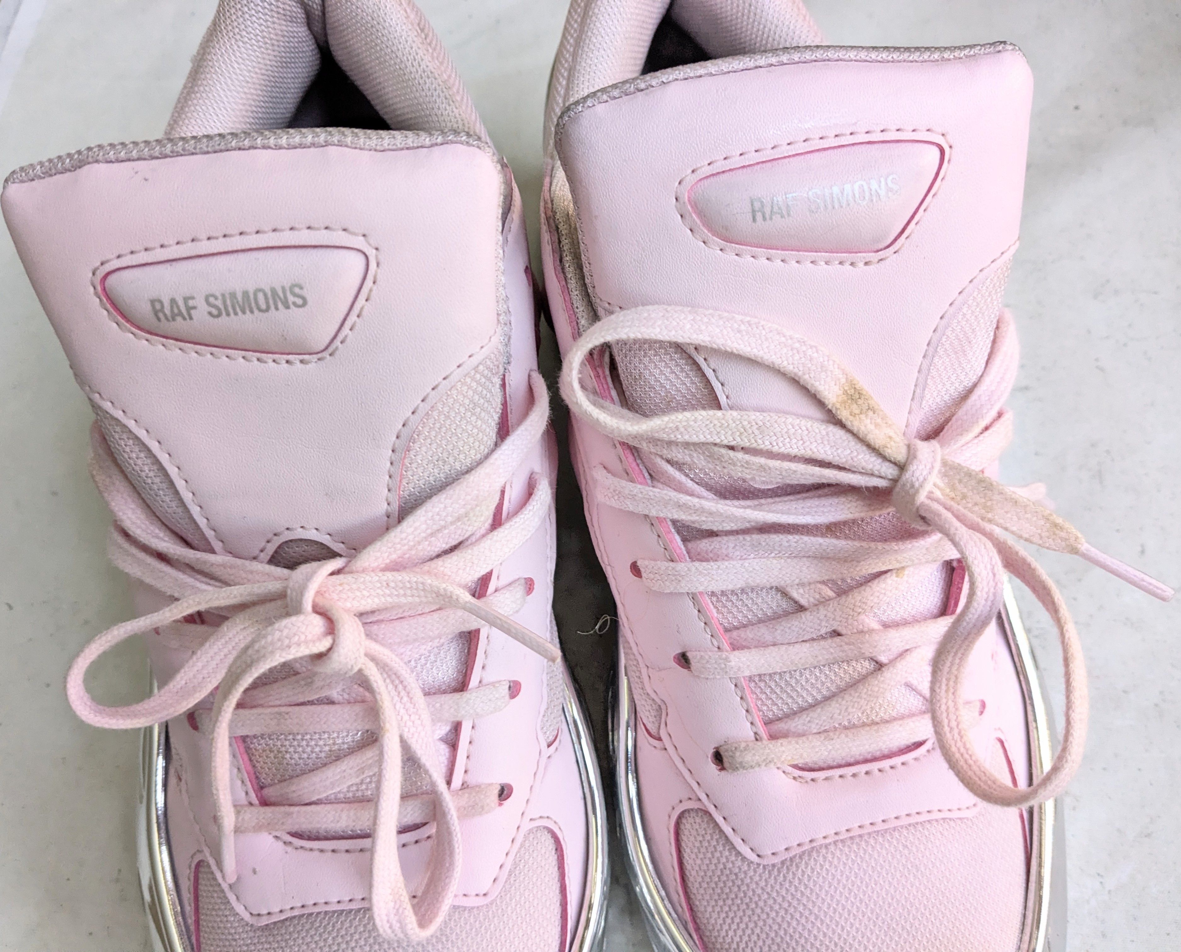 Adidas × Raf Simons Adidas Ozweego Mirrored Pink 11 Silver Chrome Size US 11 / EU 44 - 10 Thumbnail