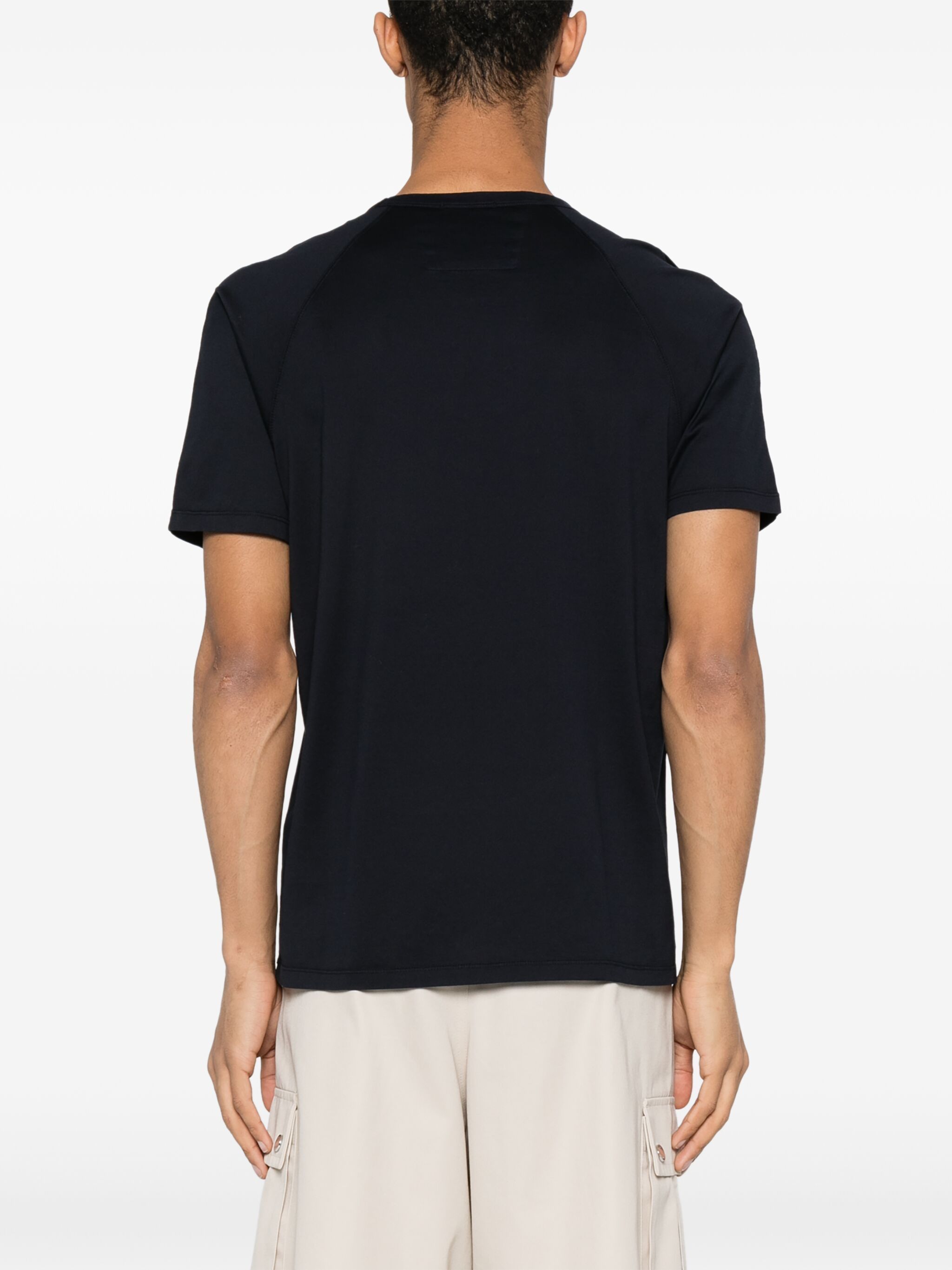 C.P. Company o1y1224 Logo Crewneck T-Shirt in Midnight Blue Size US XL / EU 56 / 4 - 4 Thumbnail