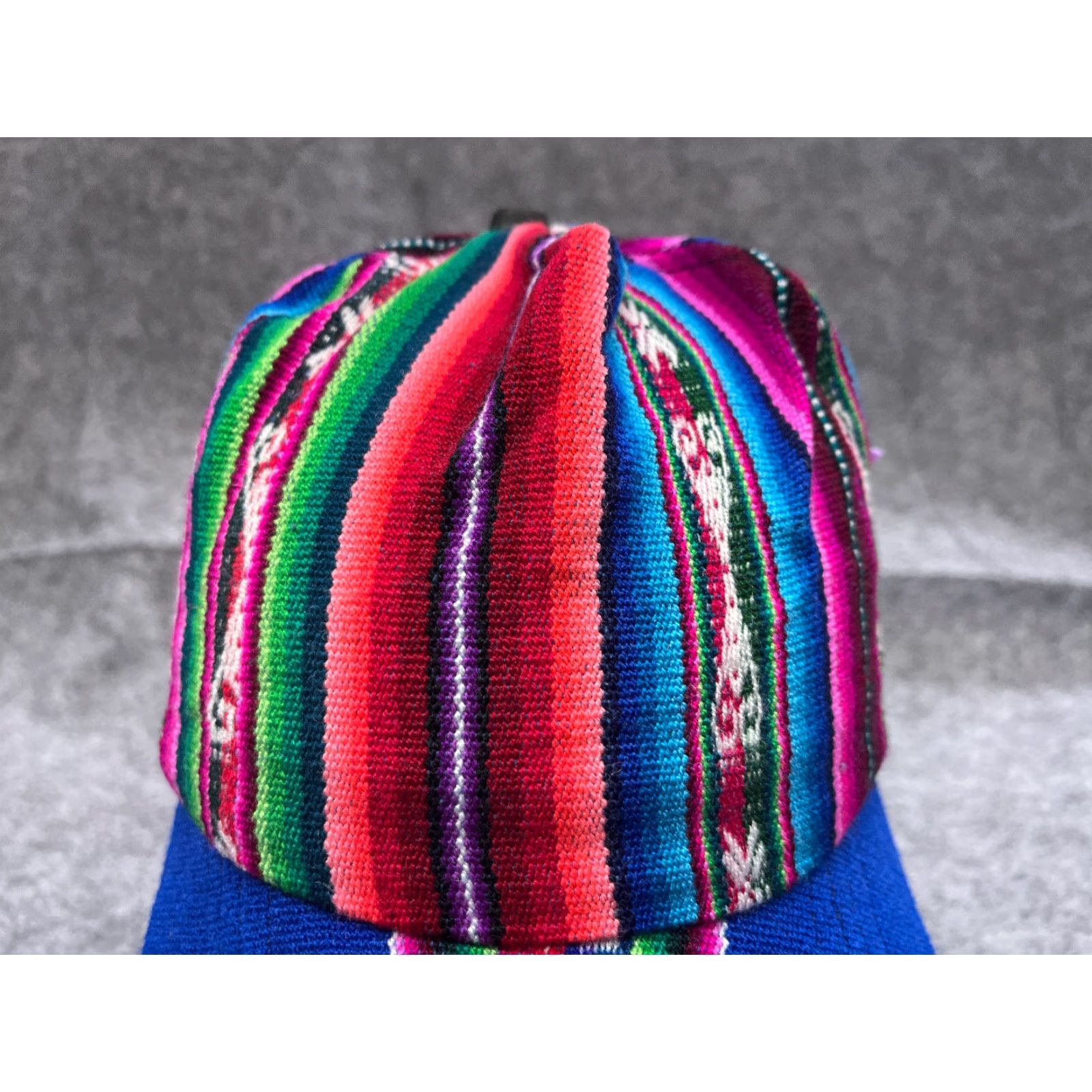 Pinko Aztec Striped Snapback Hat Cap One Size Adult Blue Pink Casual Unisex Size ONE SIZE - 2 Thumbnail