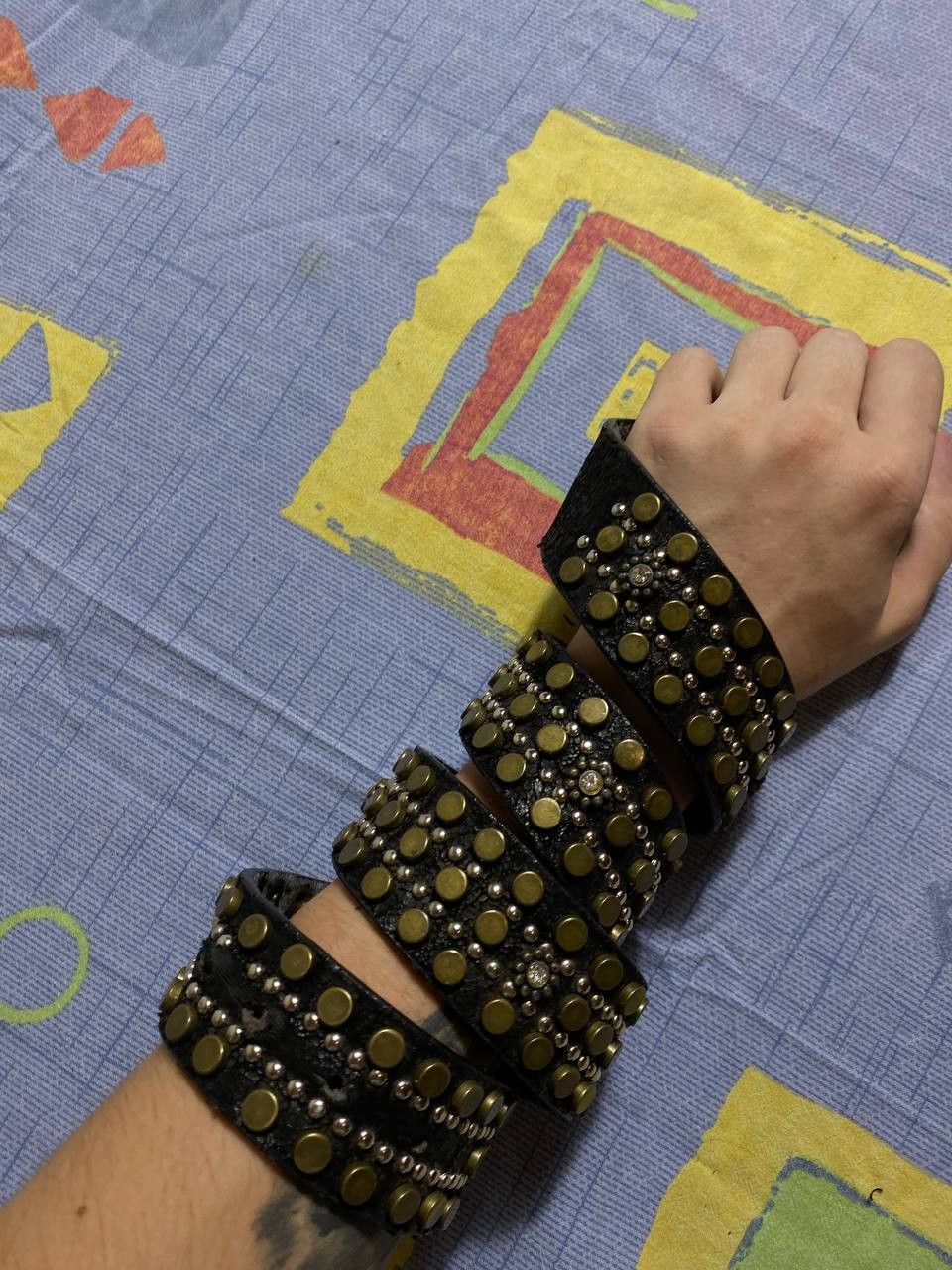 Japanese Brand Y2K Vintage Belt Punk Stars Japanese Hysteric Glamour Style Size ONE SIZE - 4 Thumbnail